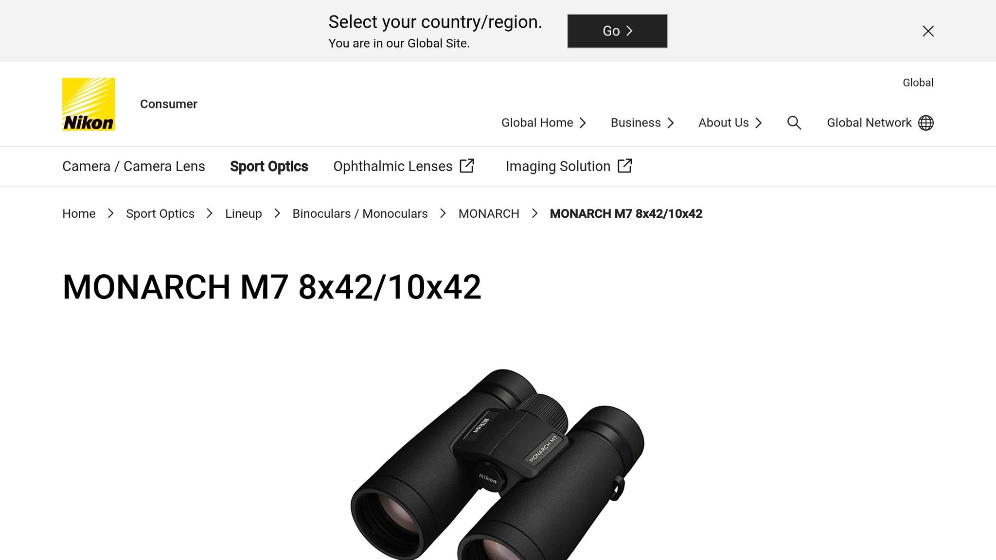 Nikon Monarch M7 10x42