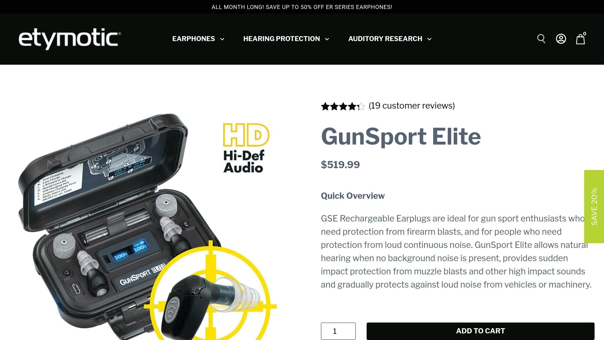 Etymotic Gun Sport Elite