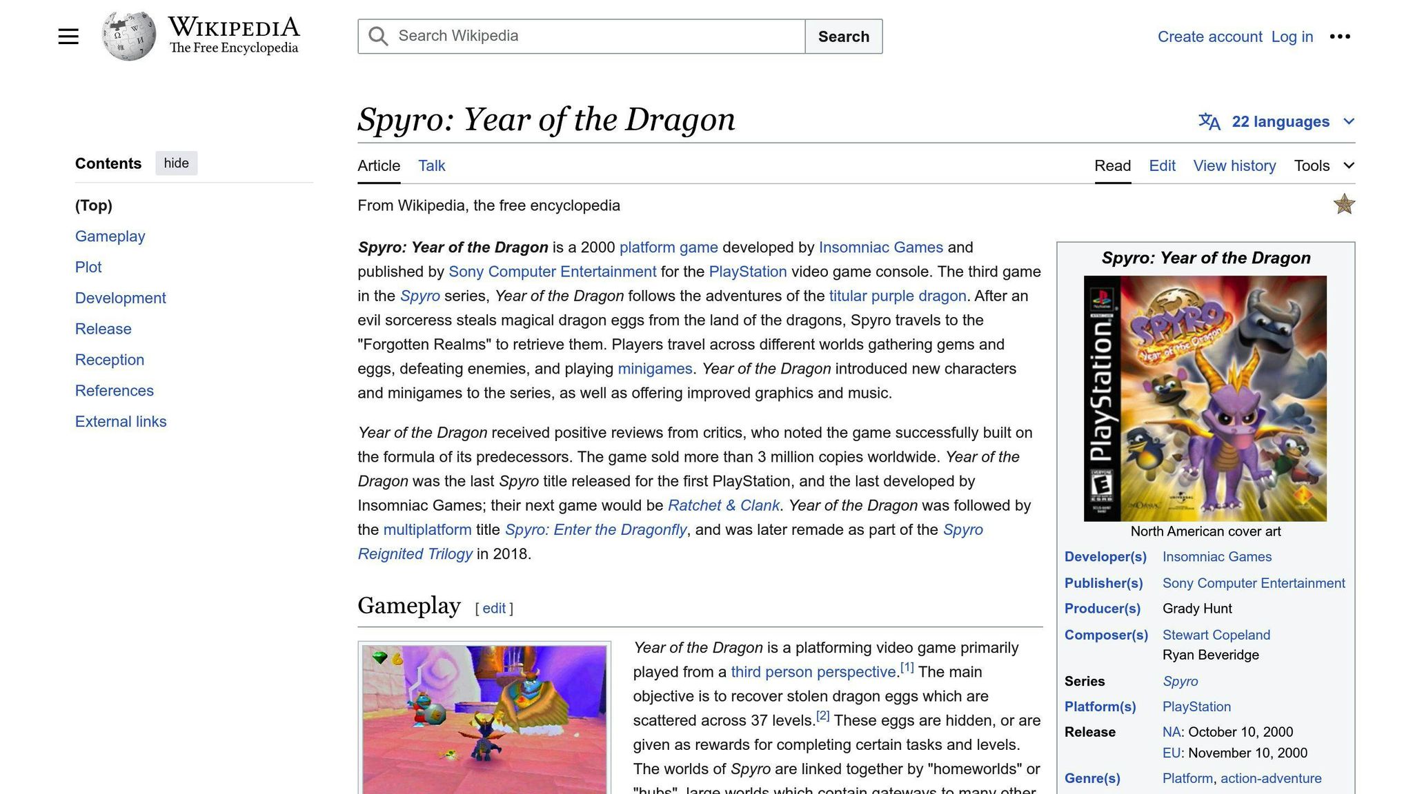 Spyro: Year of the Dragon