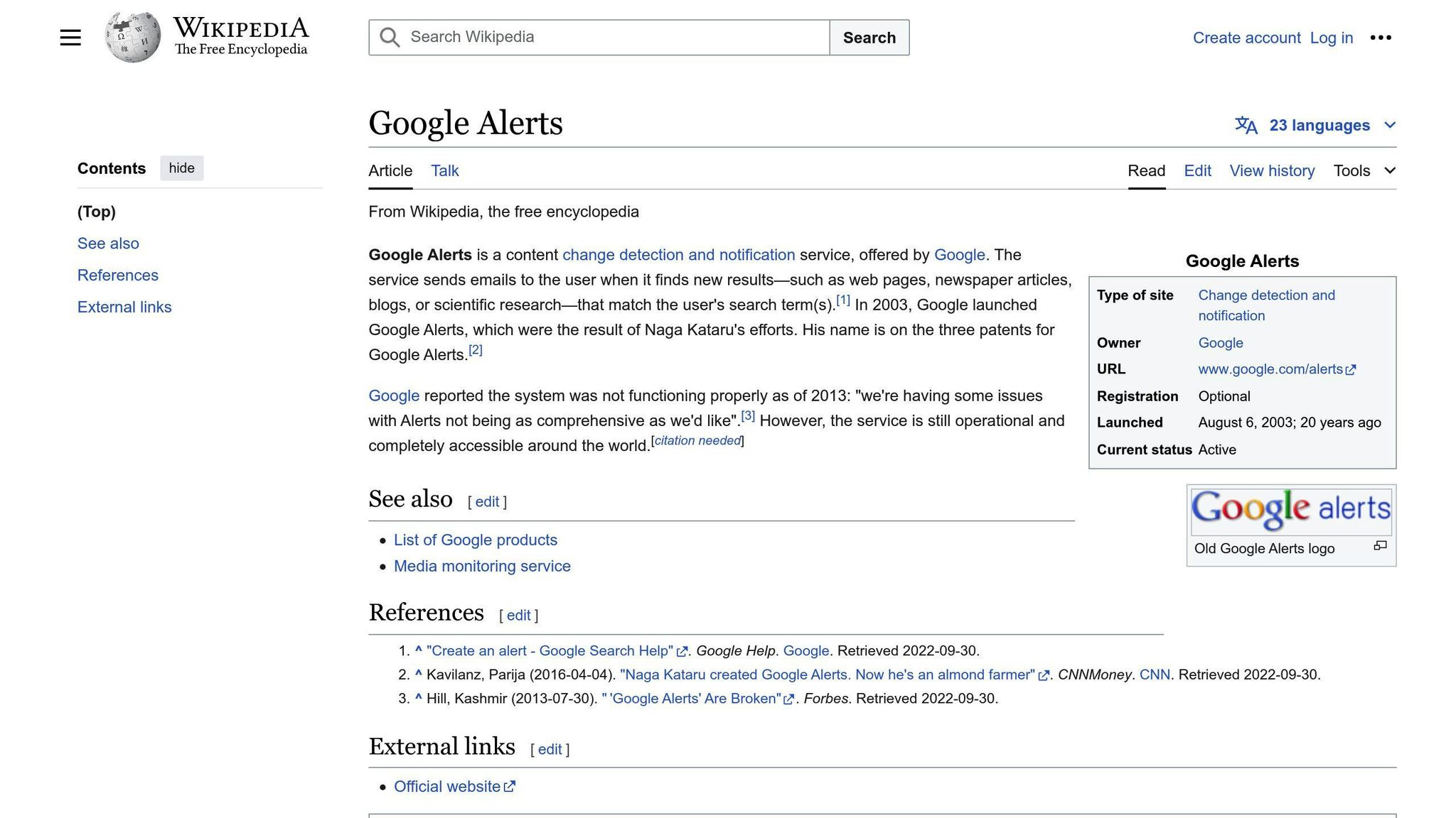 Google Alerts