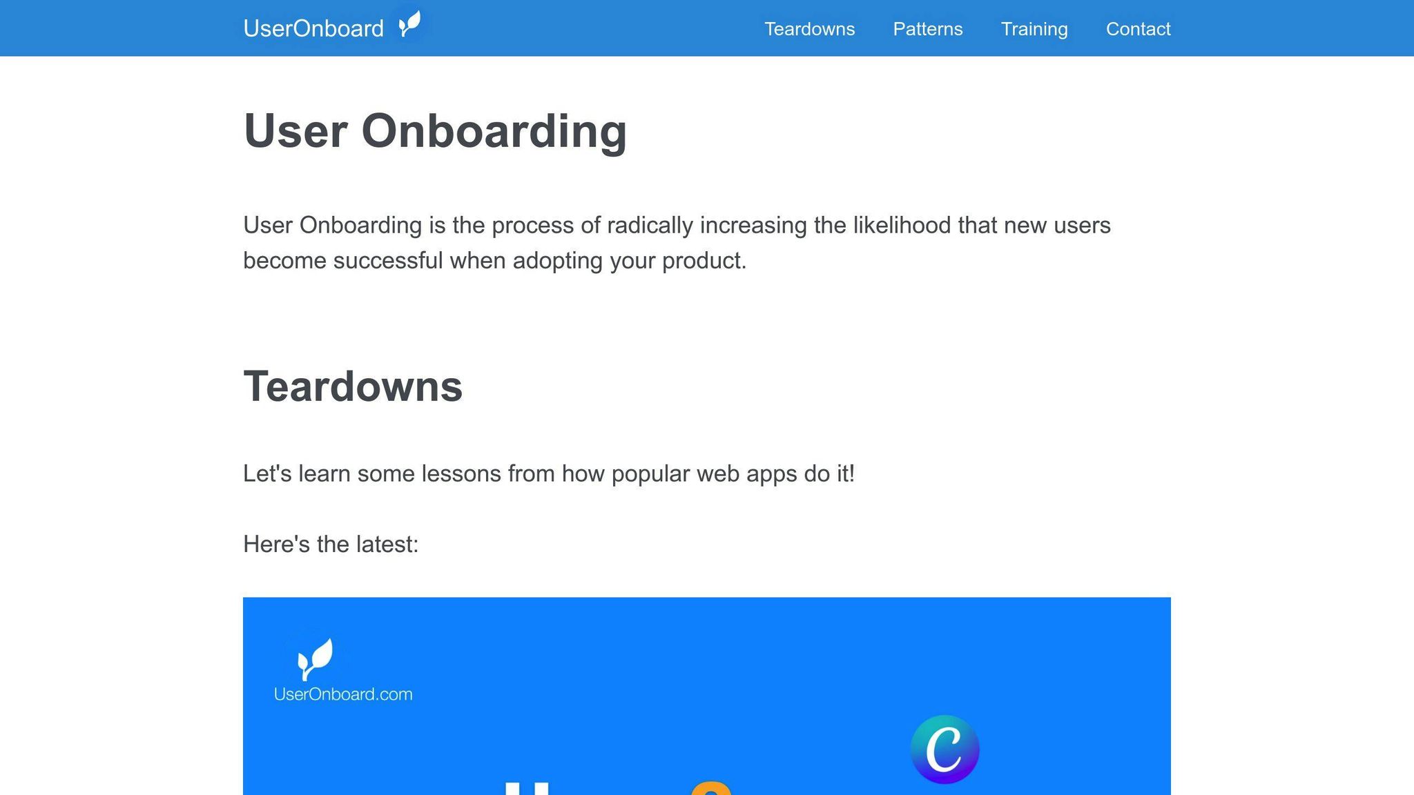 User Onboarding