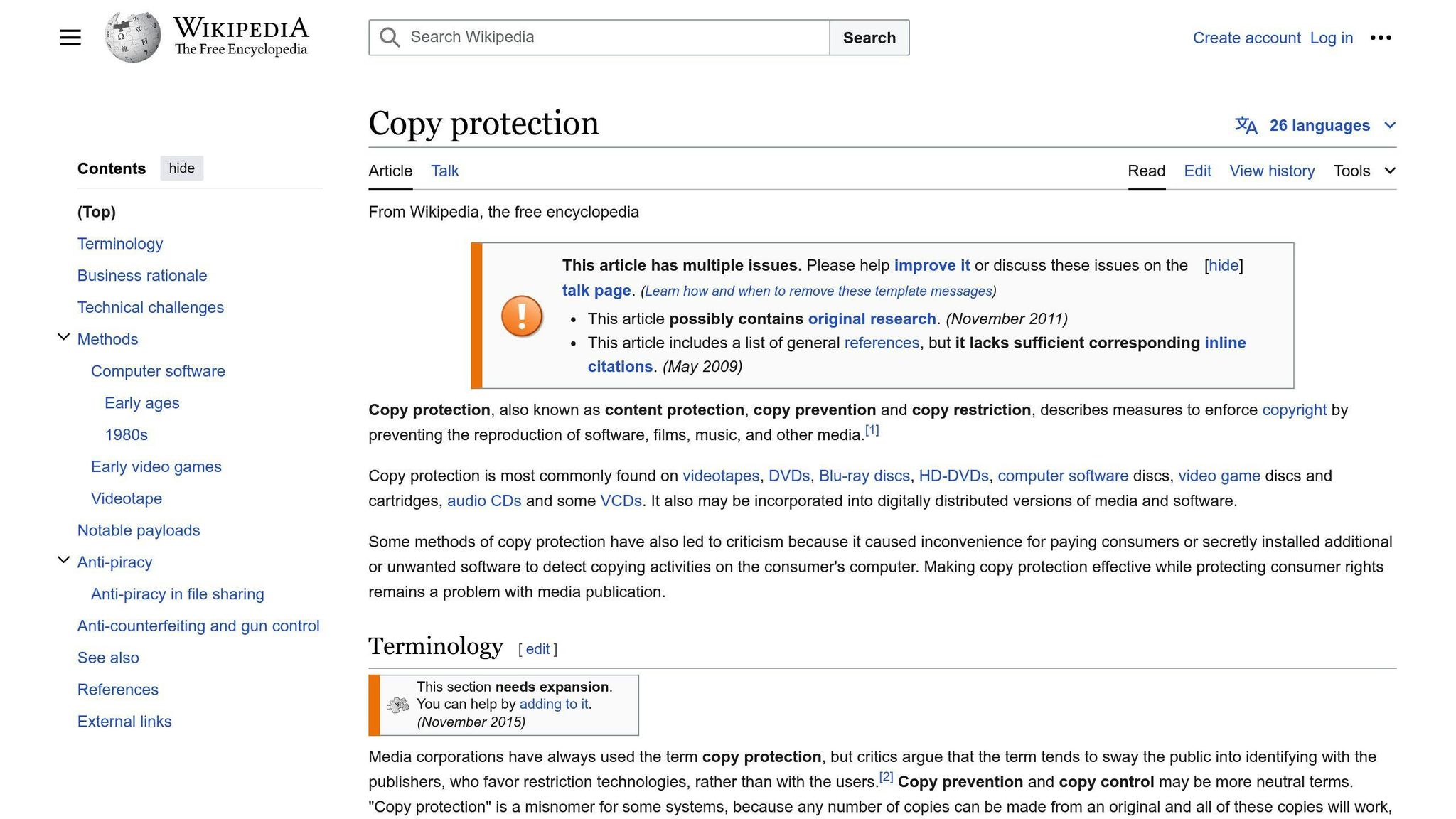 Copy Protection