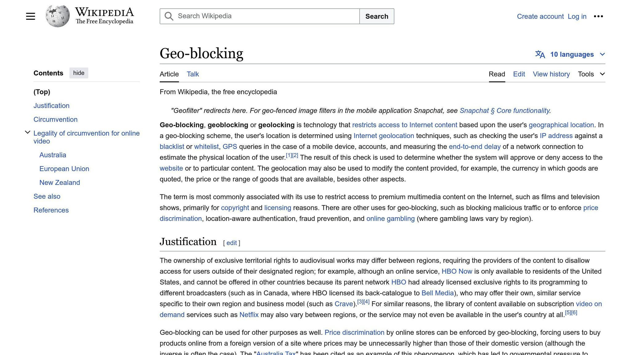 Geo-Blocking