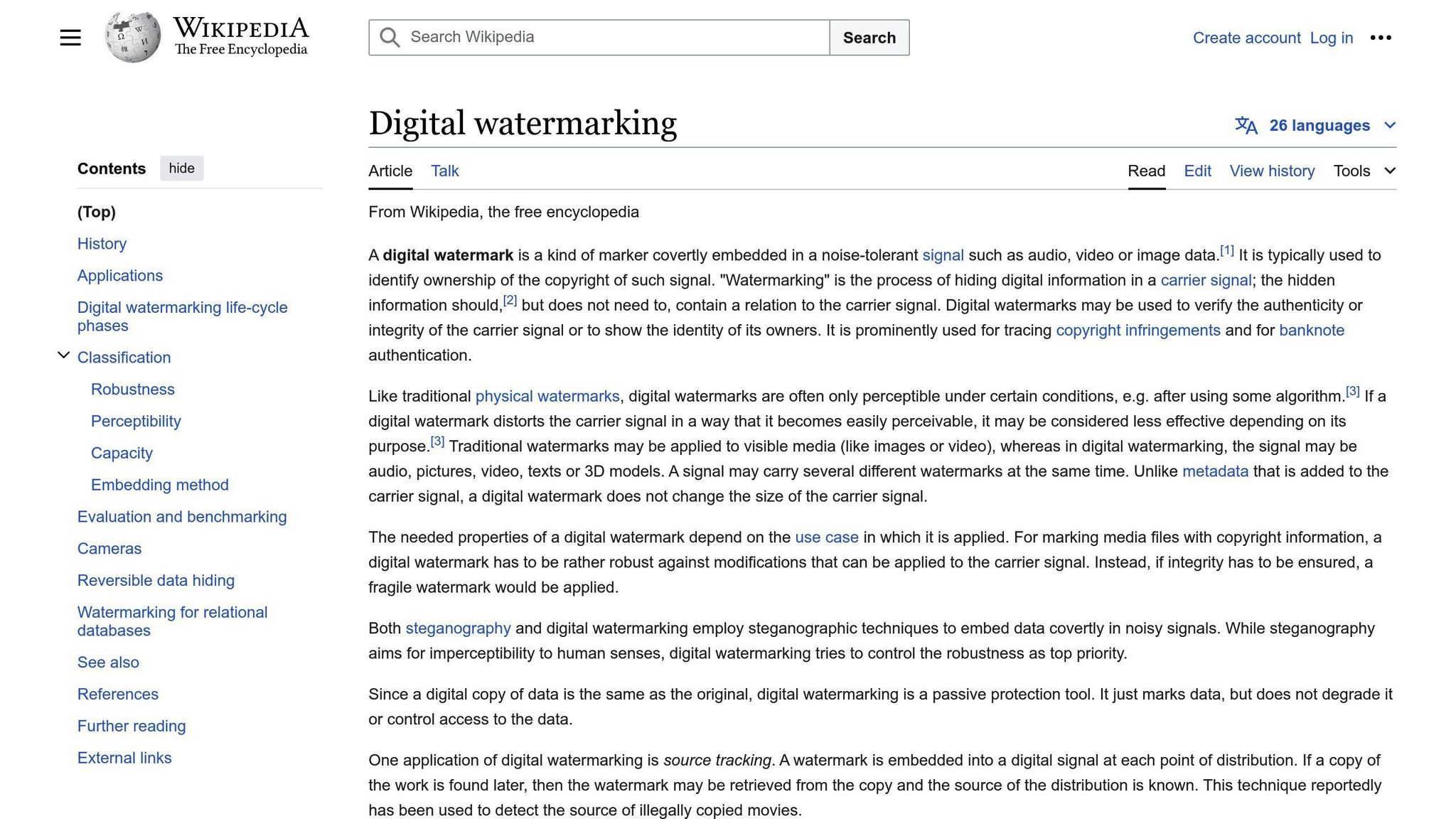 Watermarking