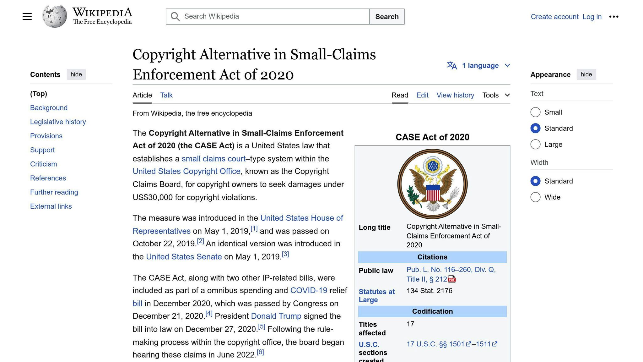 CASE Act