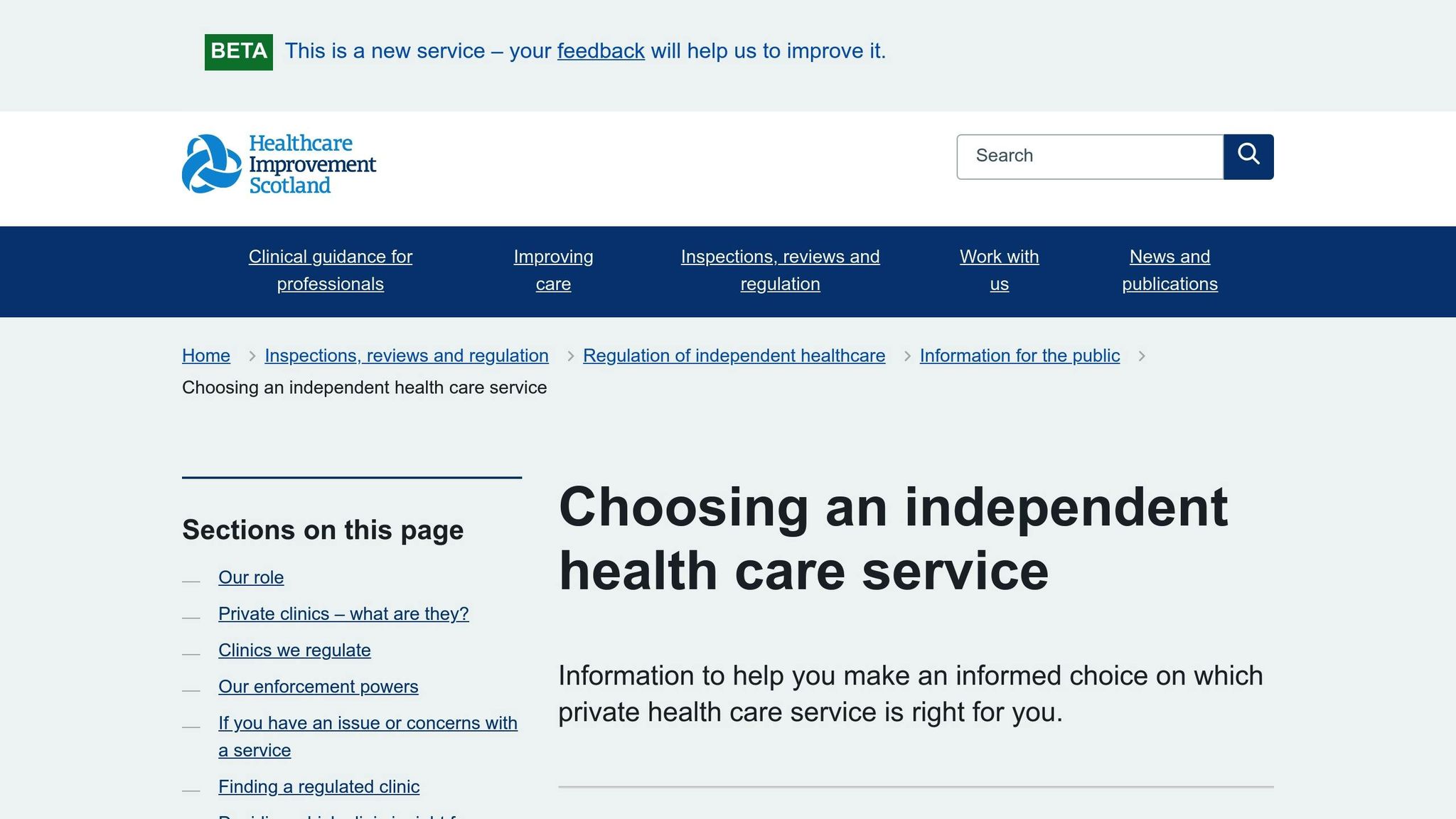 Healthcare Improvement Scotland