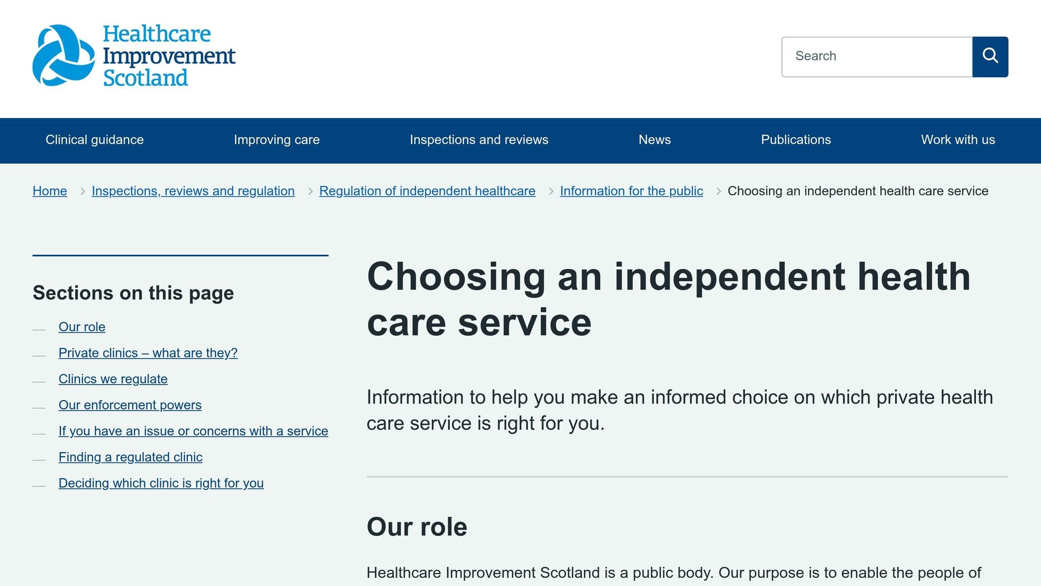 Healthcare Improvement Scotland