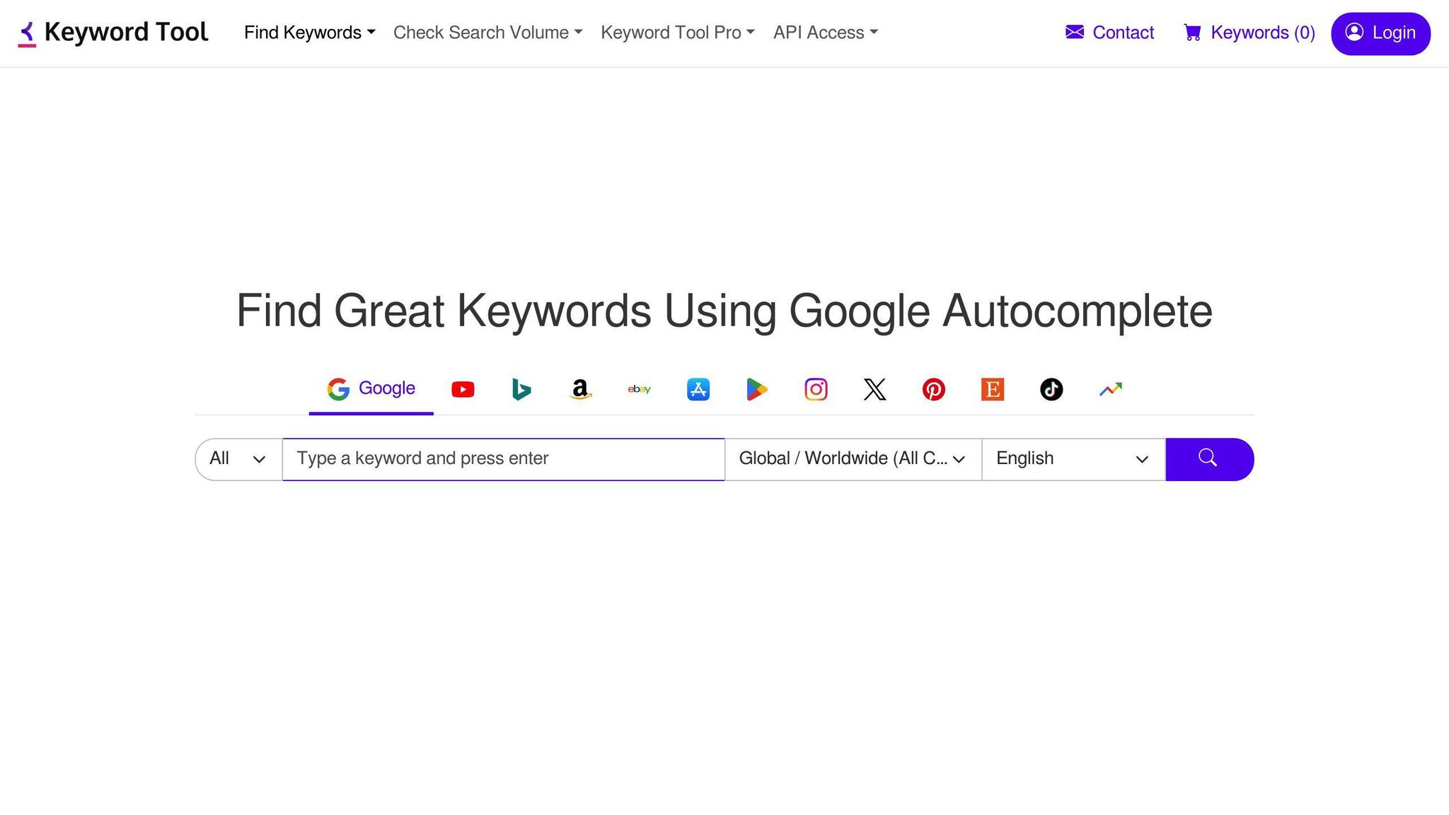 KeywordTool.io