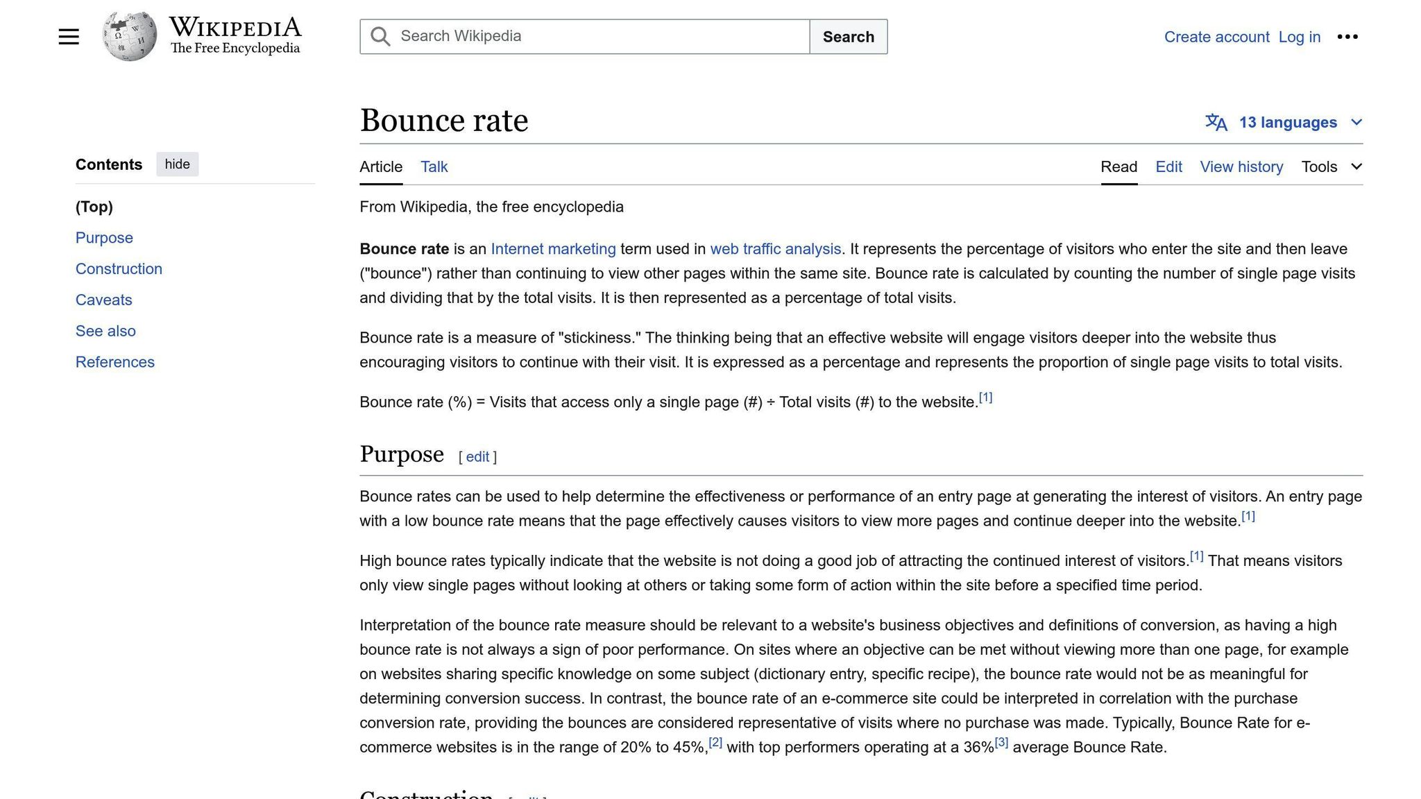 Bounce Rate