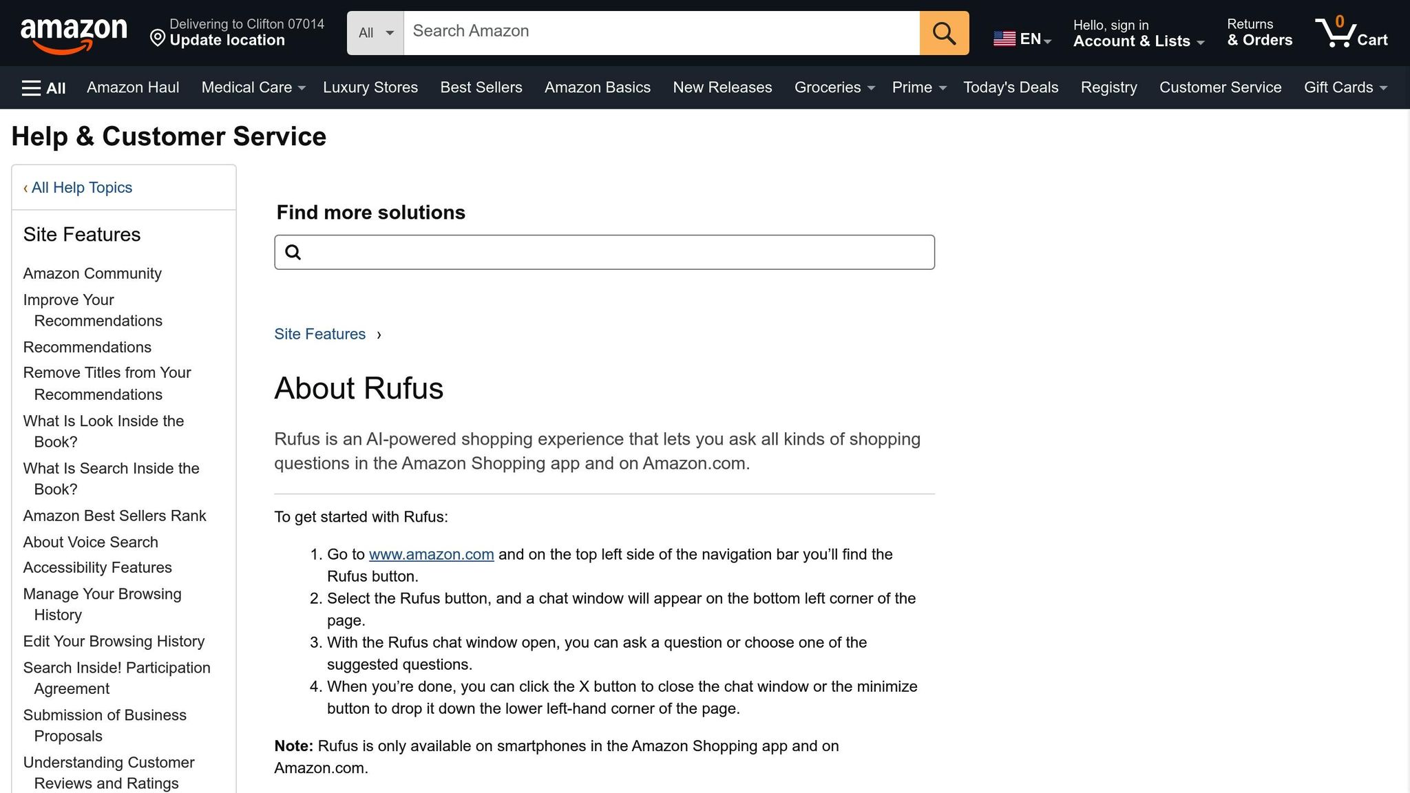 Amazon Rufus