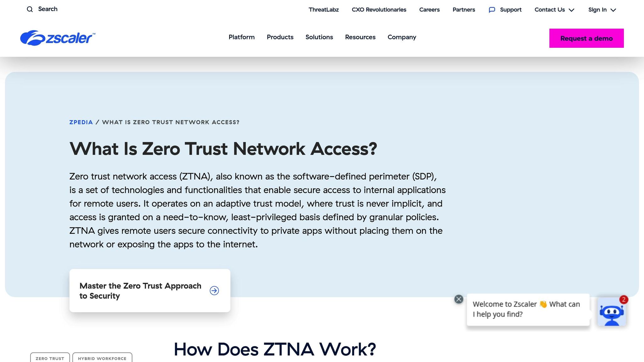 Zero Trust Network Access