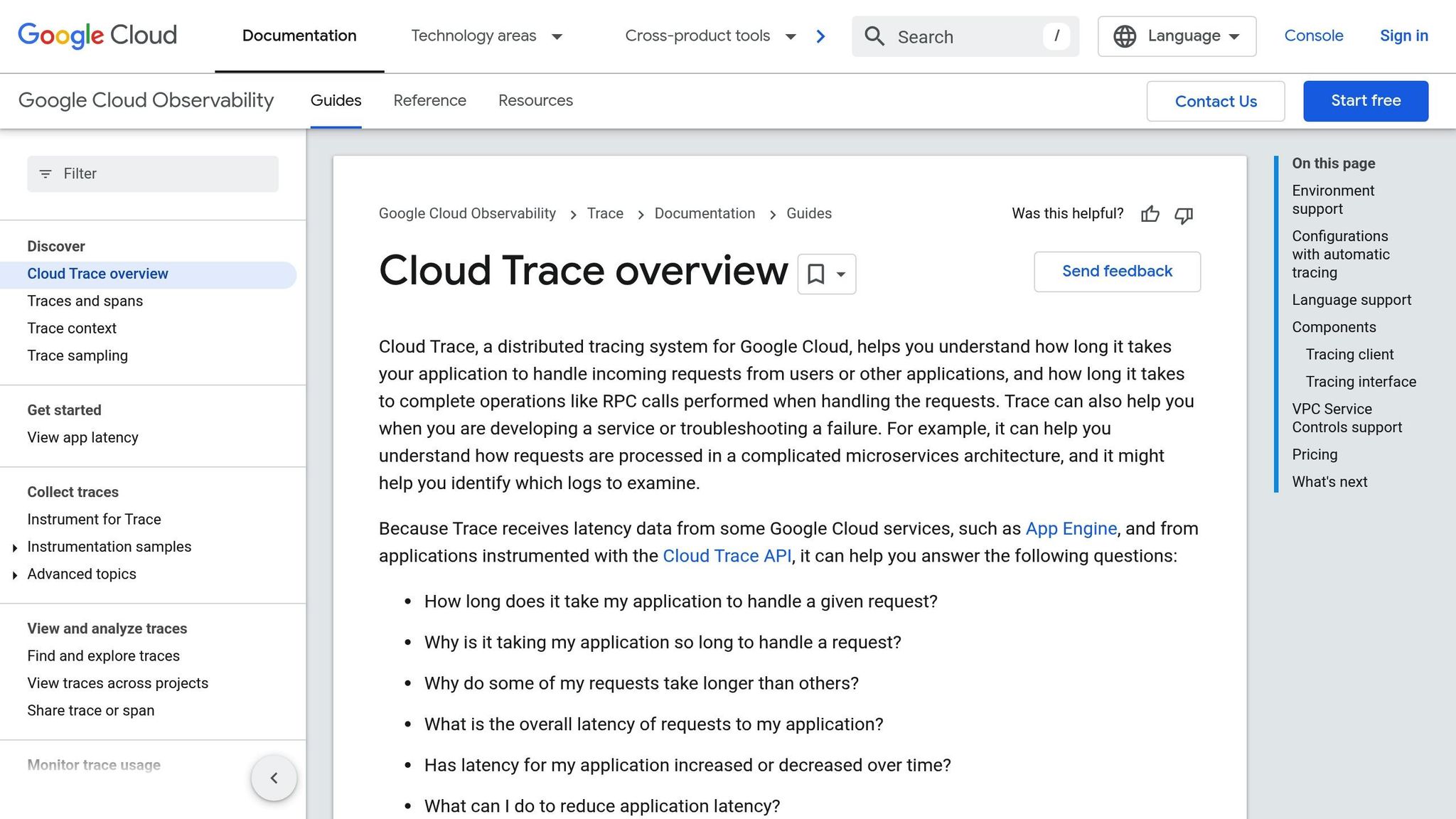 Cloud Trace