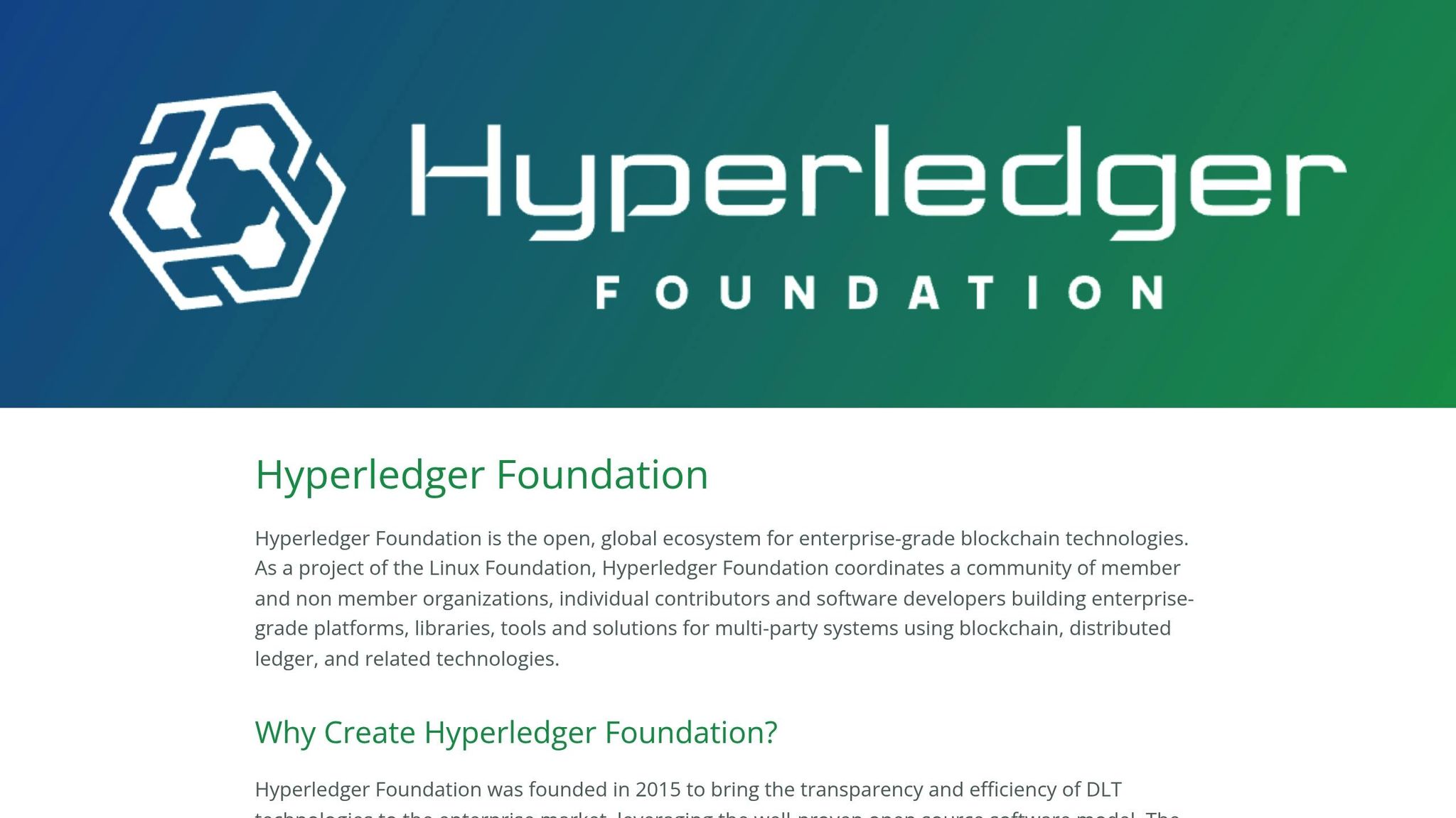 Hyperledger Foundation