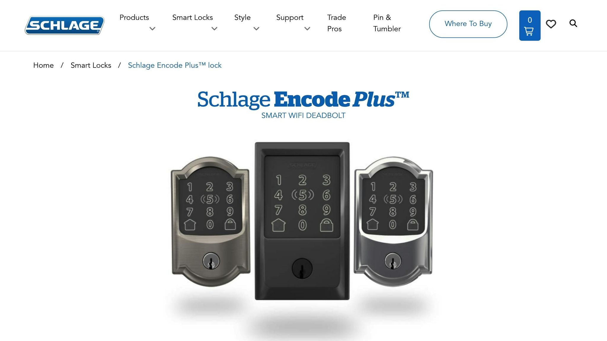 Schlage Encode Plus Smart WiFi Deadbolt