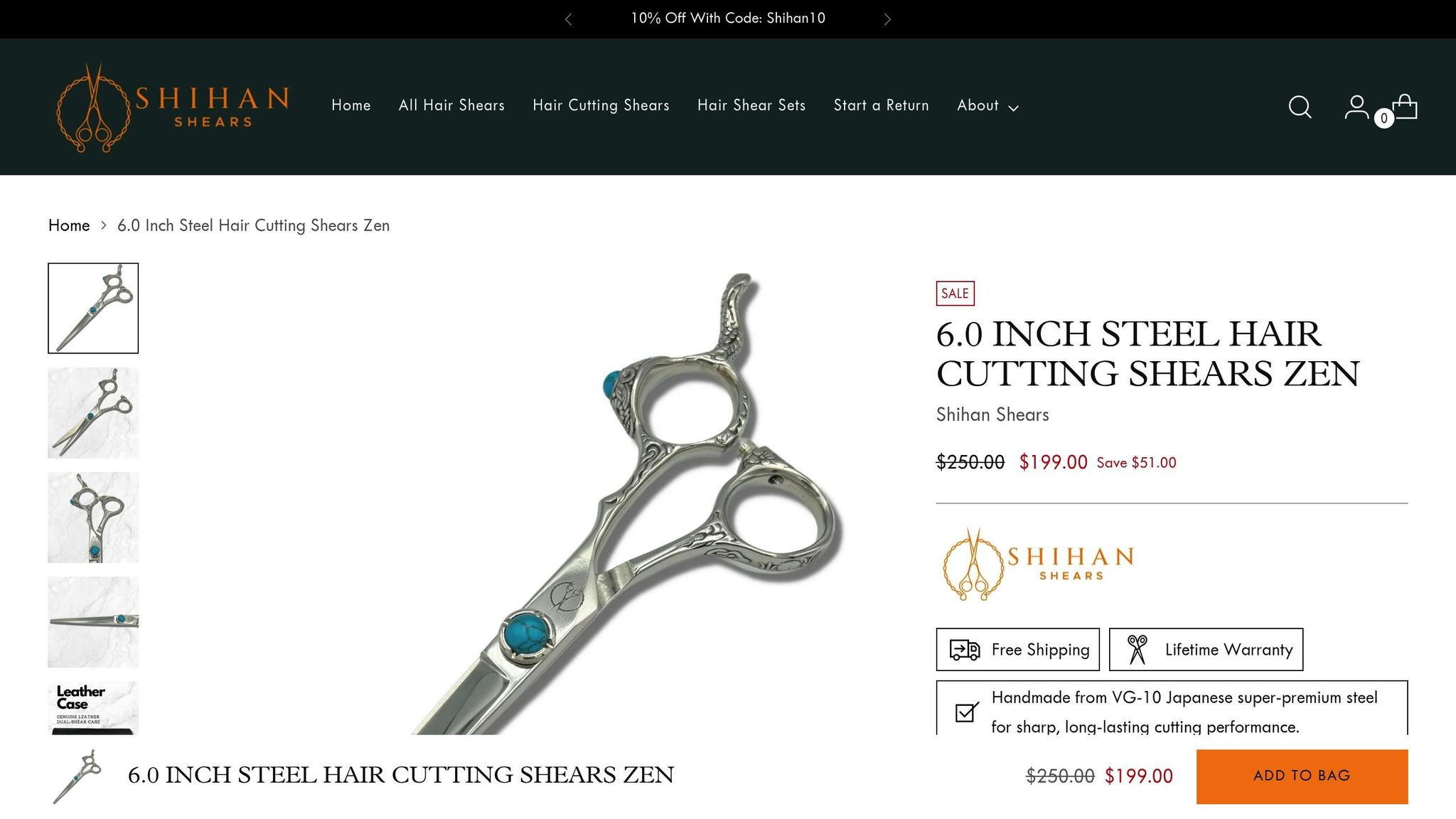 Zen Hair Cutting Shears