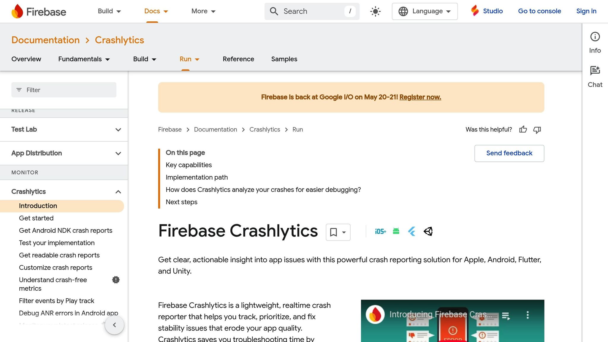 Firebase Crashlytics