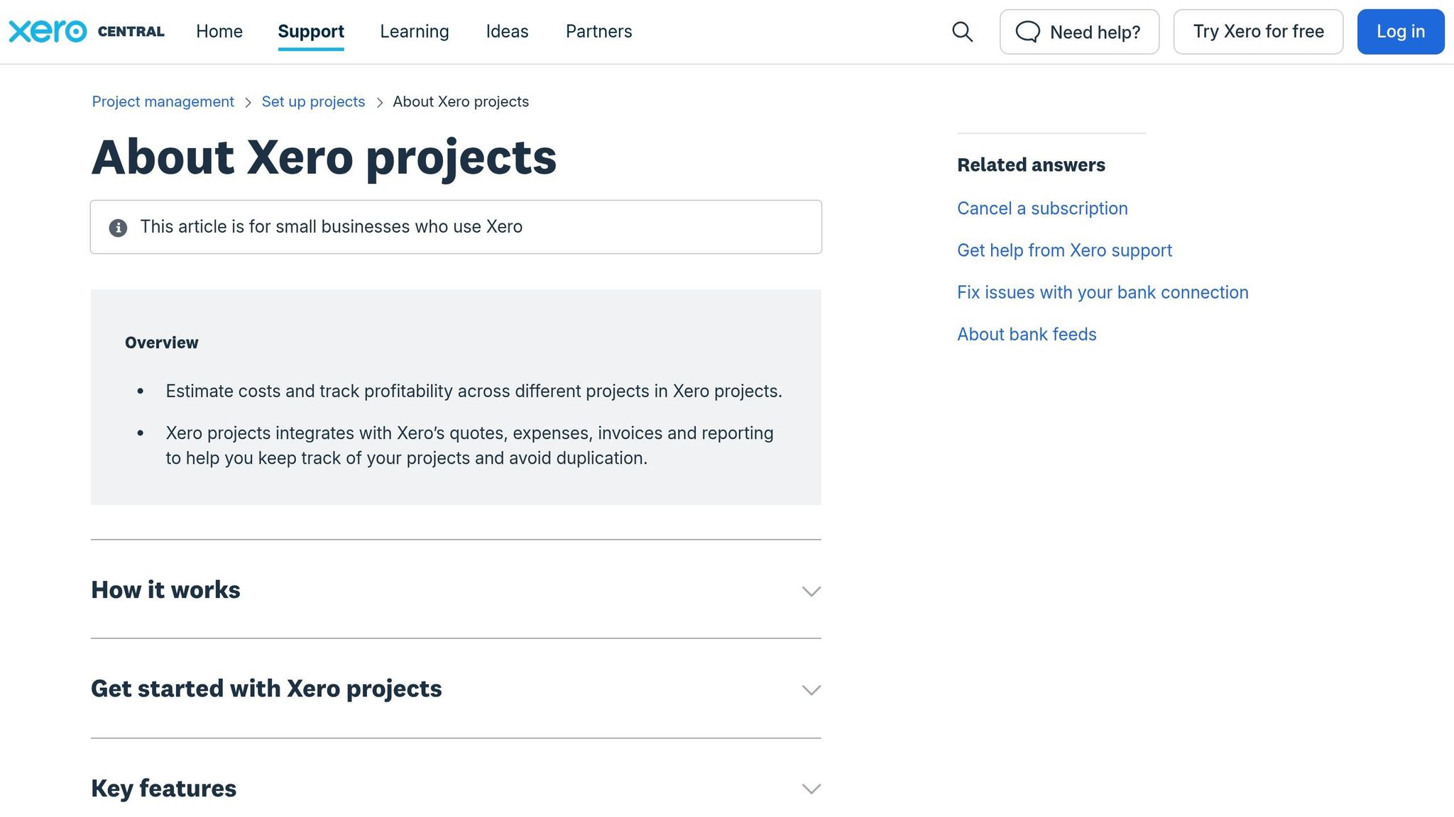 Xero Projects