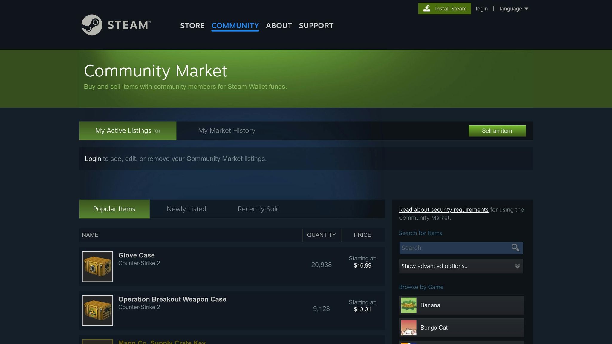 Steam Community Market