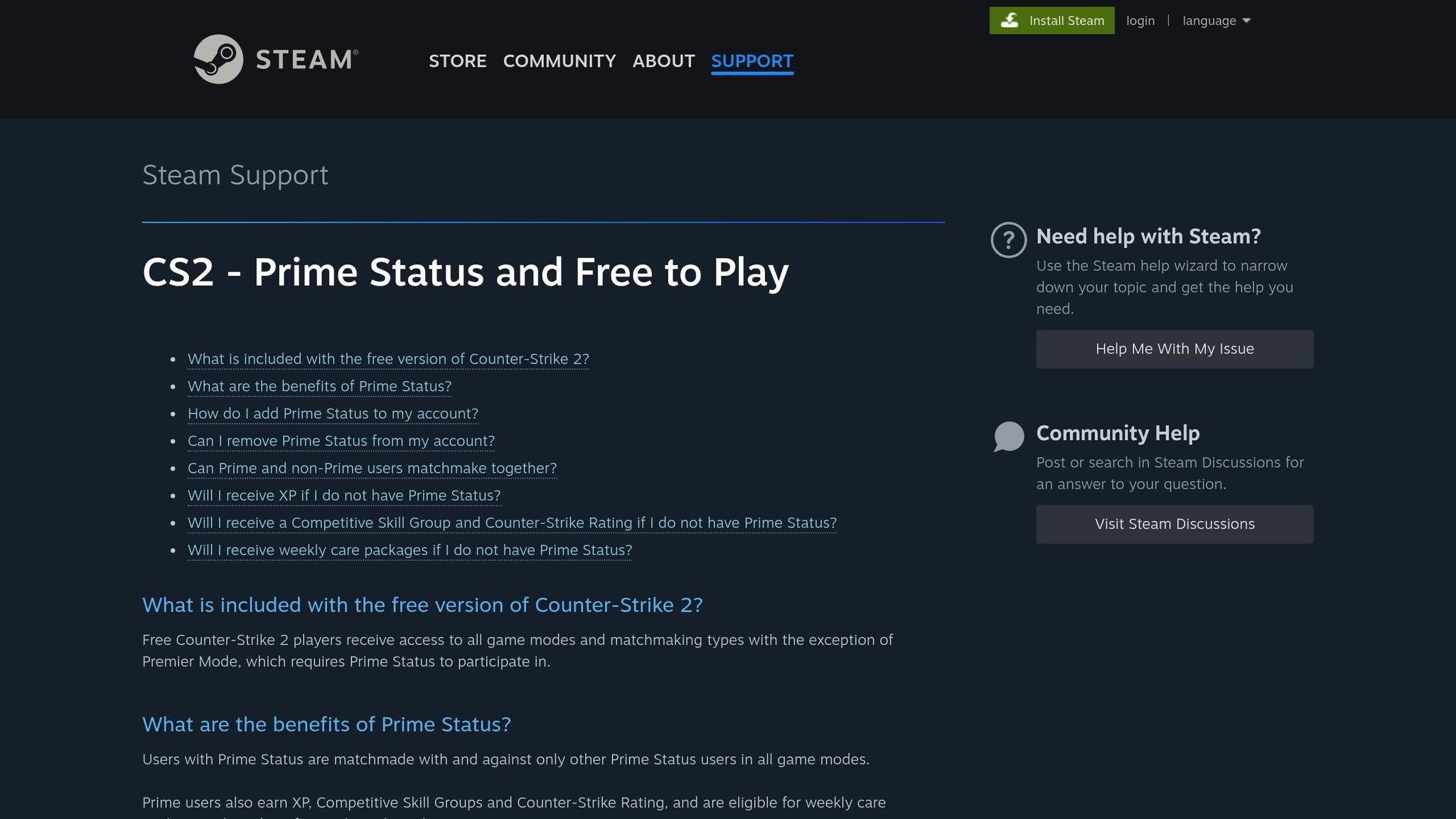Prime Status