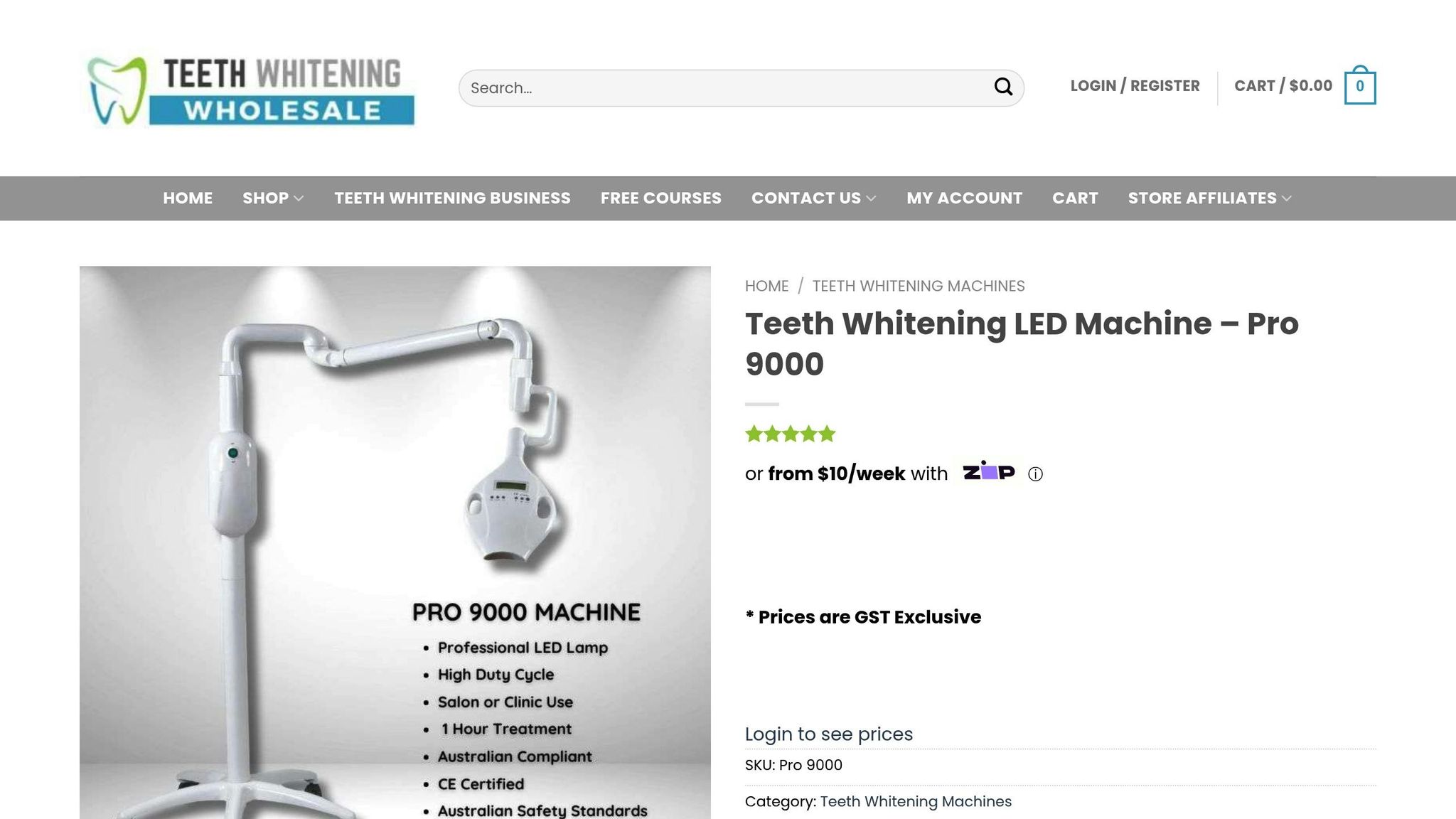Pro 9000 Professional Whitening Machine
