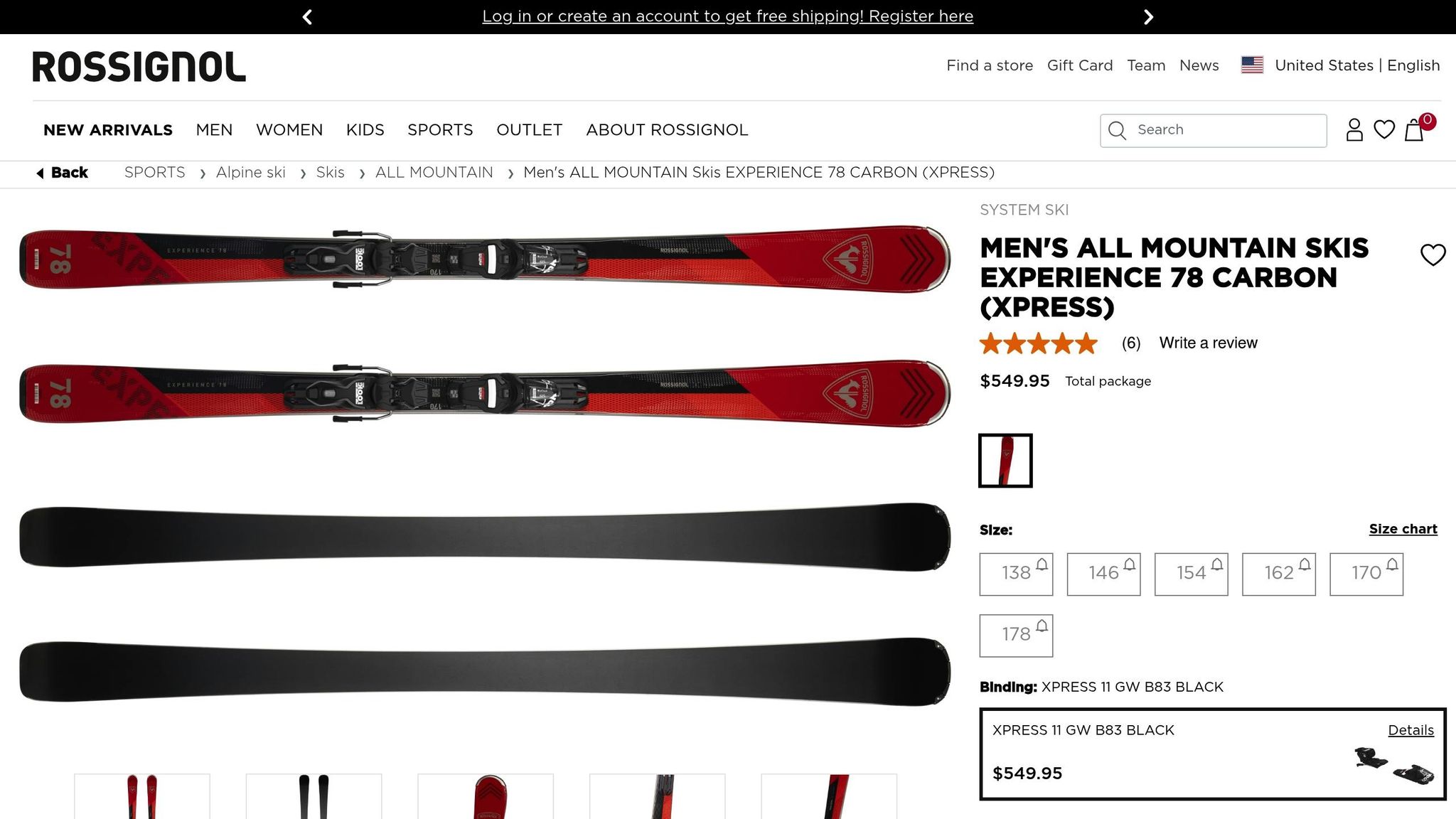 Rossignol Experience 78 Carbon