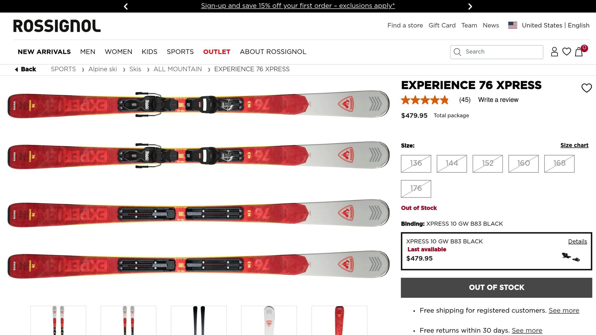 Rossignol Experience 76