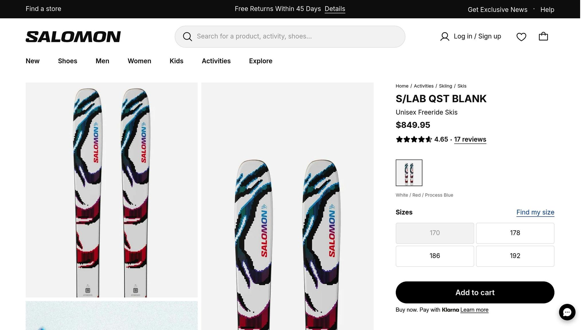 Salomon QST Blank