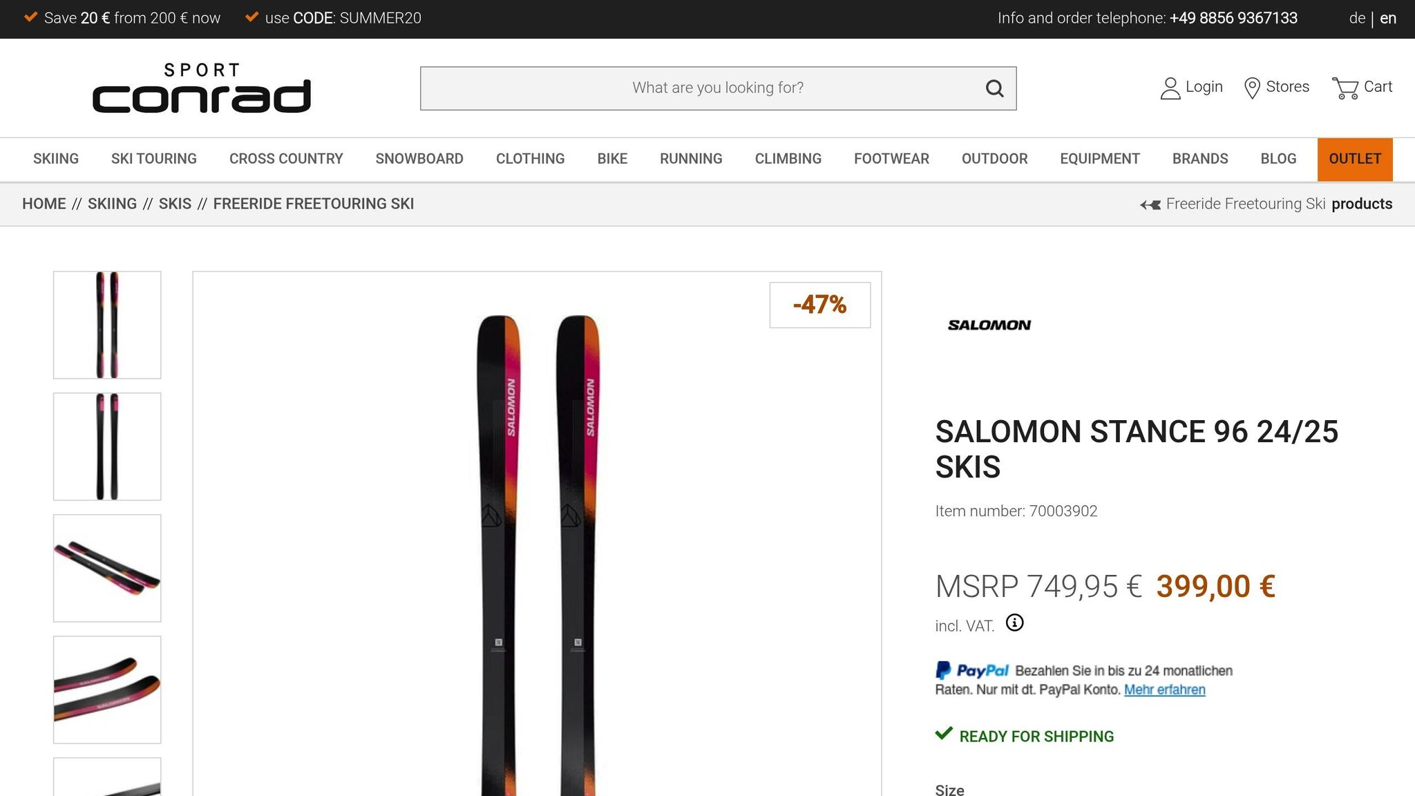 Salomon Stance 96