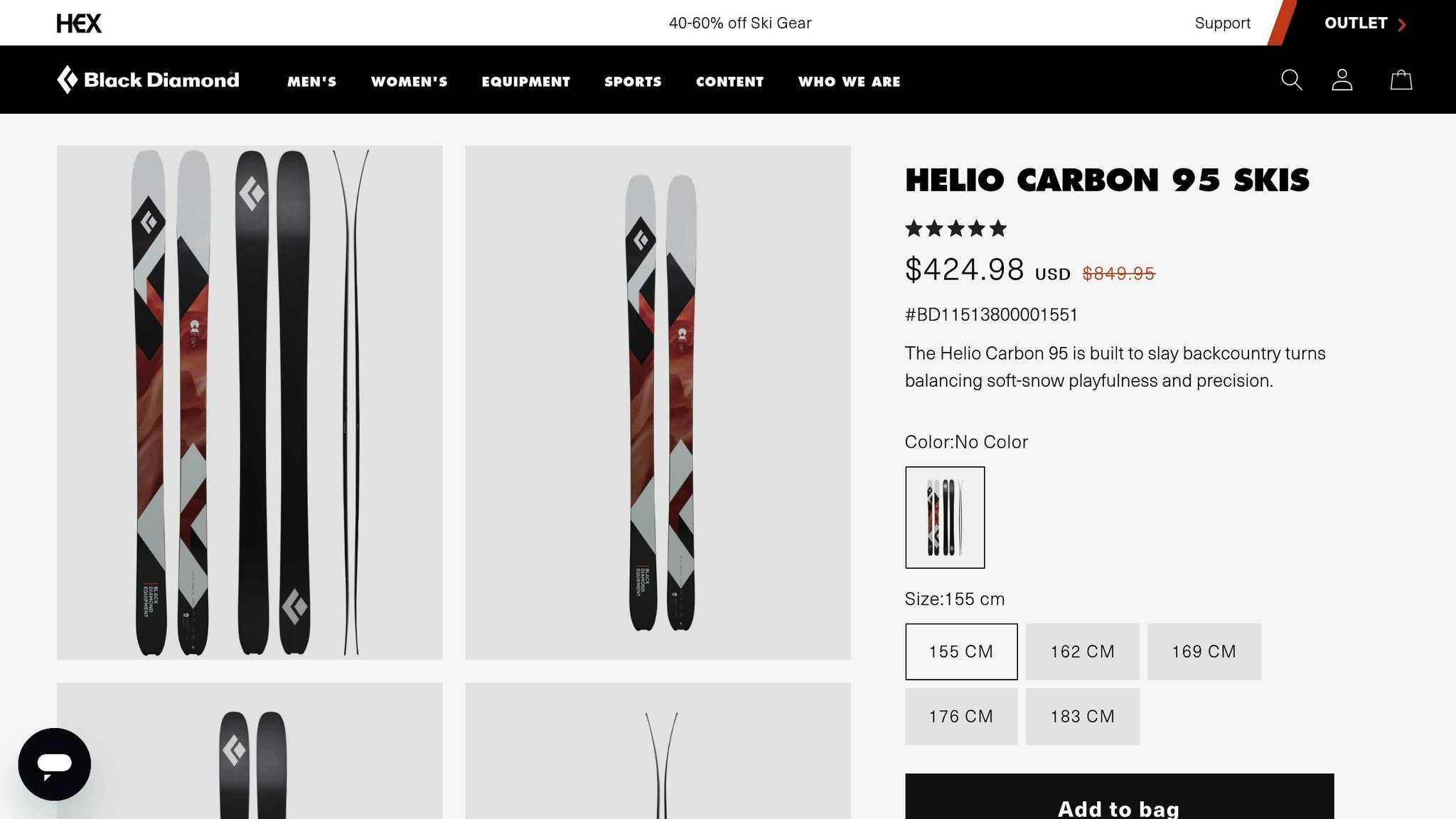 Black Diamond Helio Carbon 95