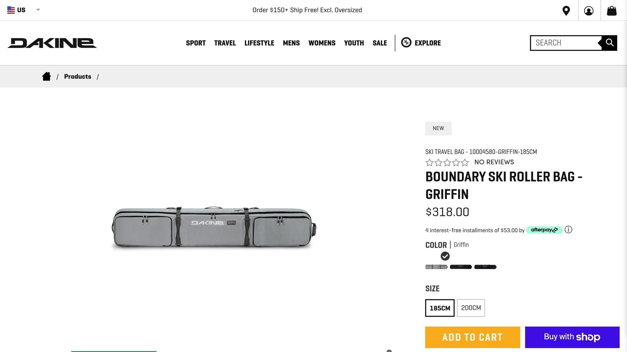 Dakine Boundary Ski Roller Bag