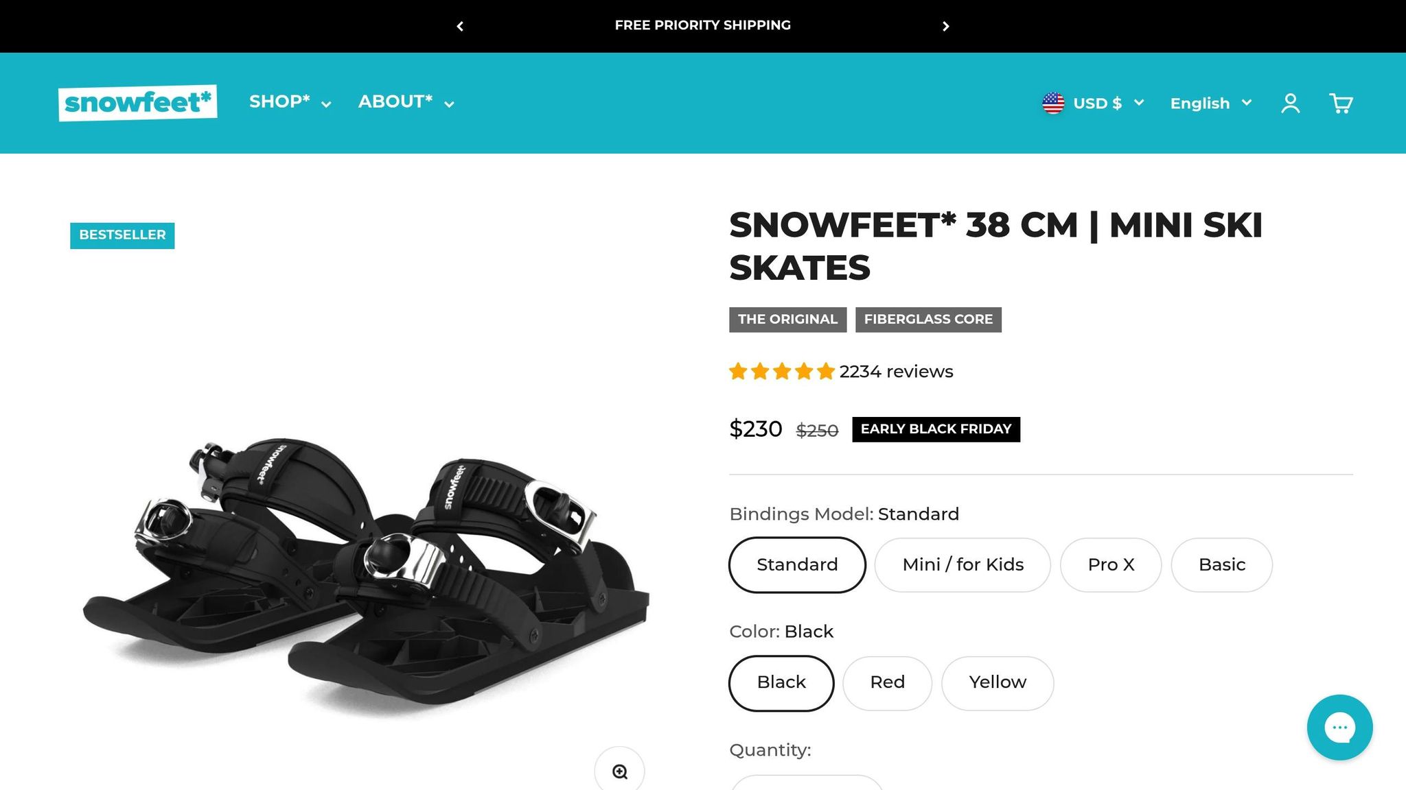 Snowfeet Mini Ski Skates