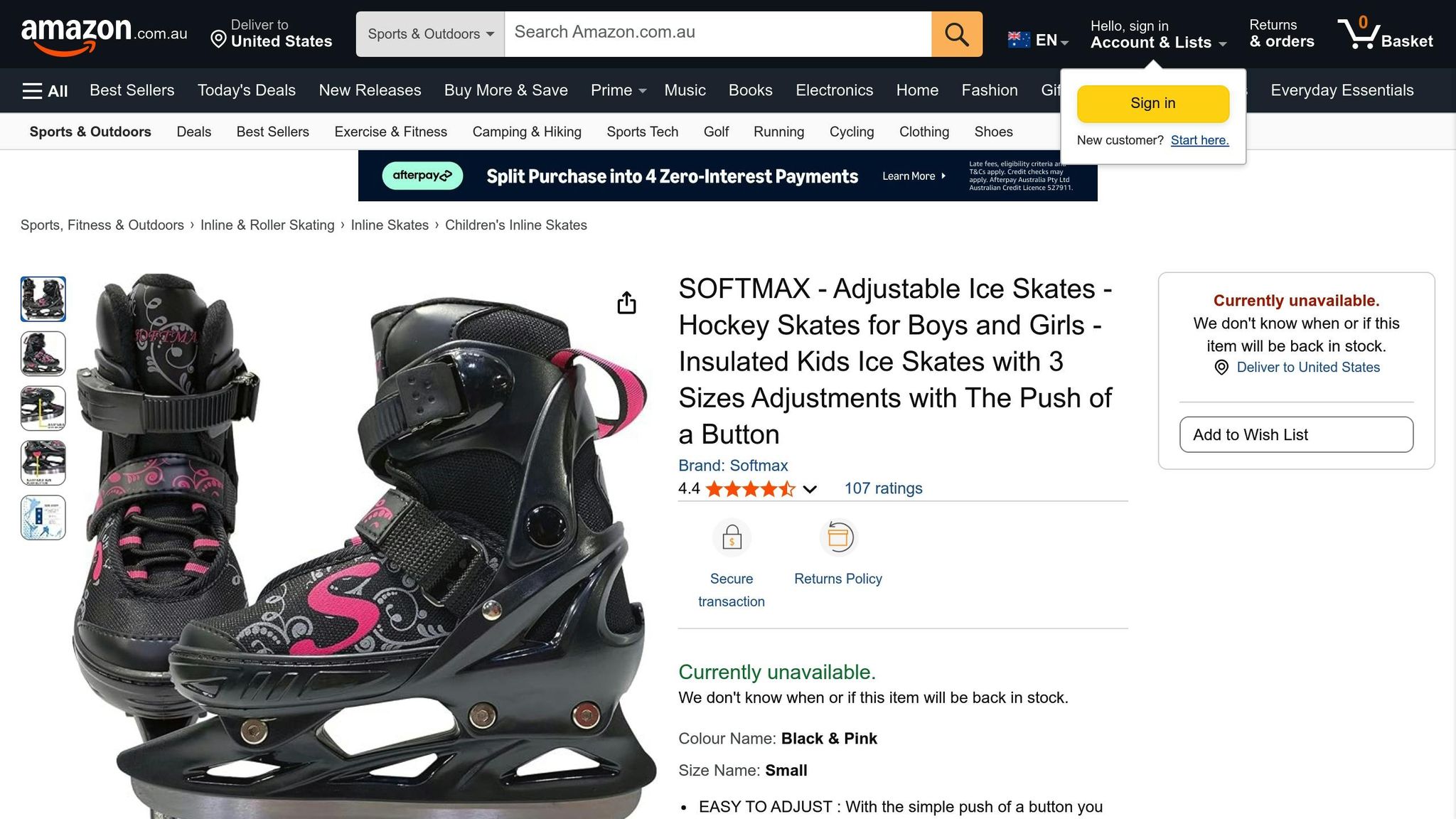 Softmax Adjustable Double Runner Skates