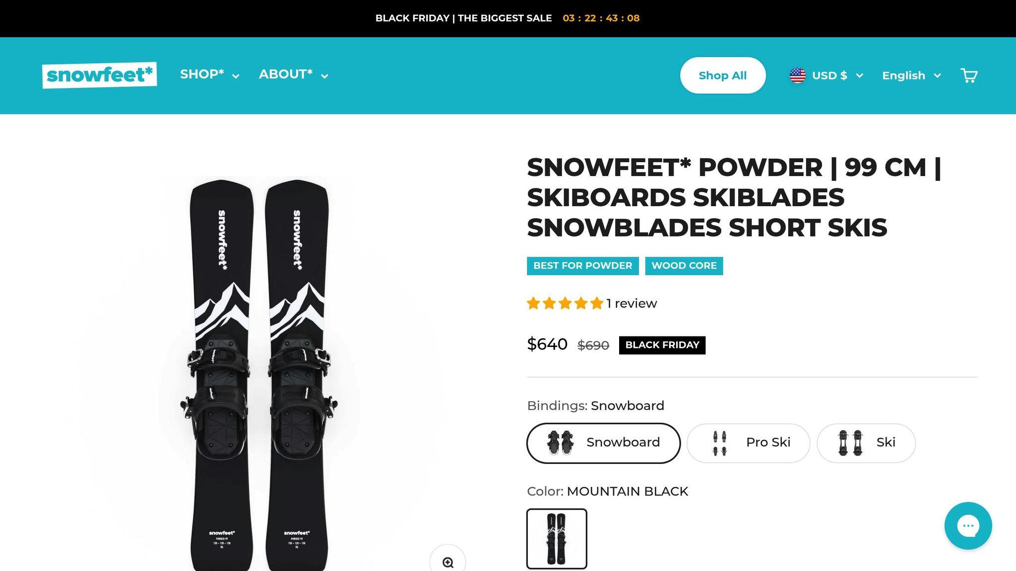 Snowfeet POWDER Skiboards