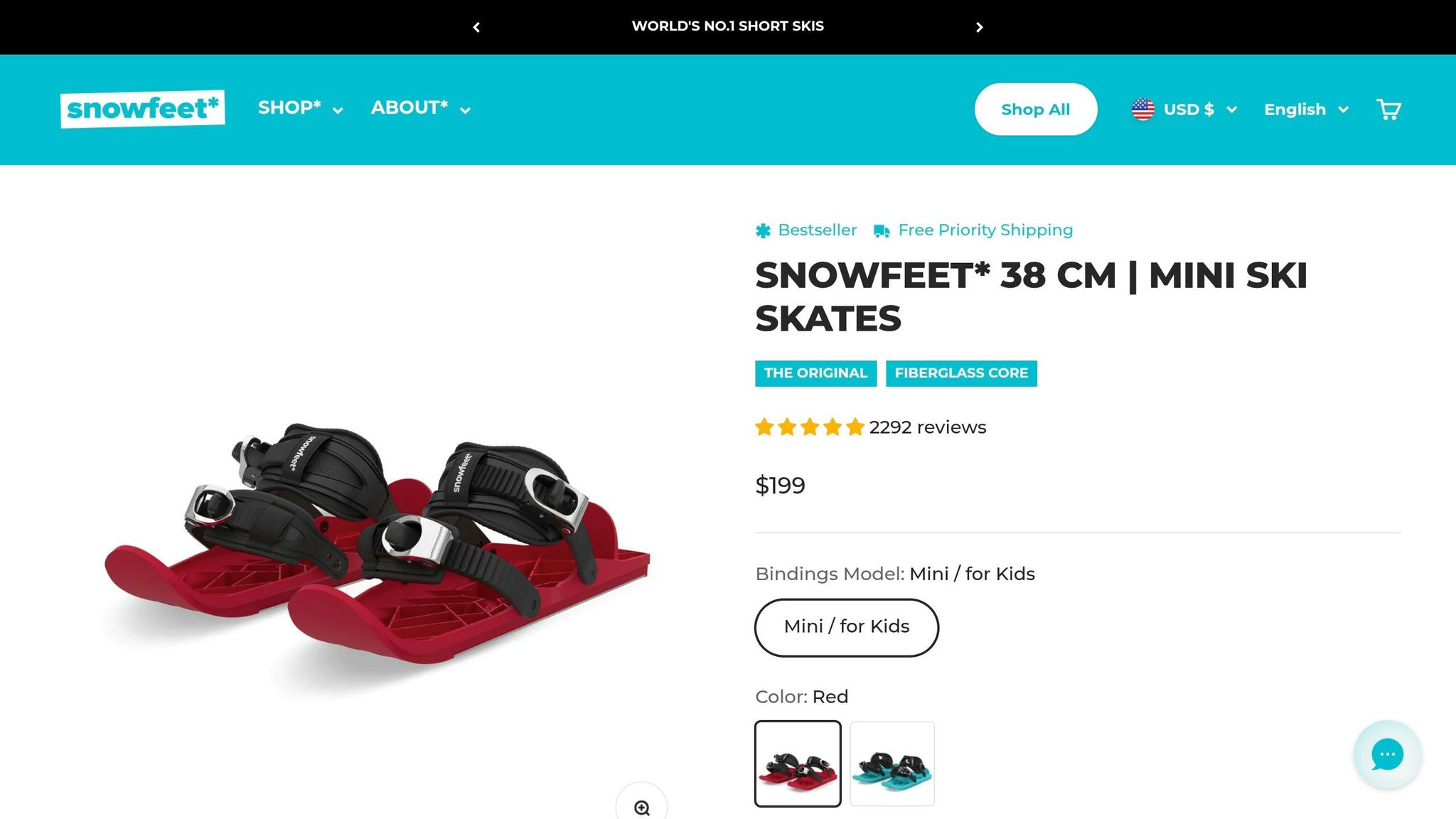 Snowfeet Mini Ski Skates