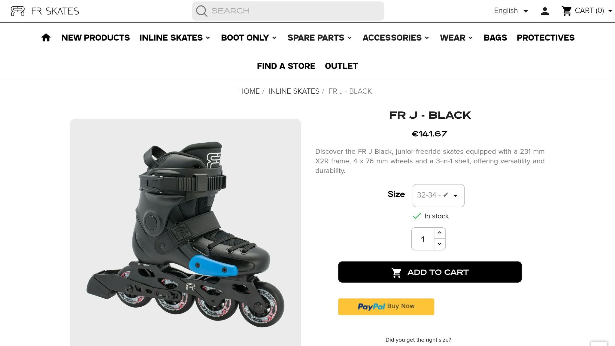 FR Skates FRJ Series