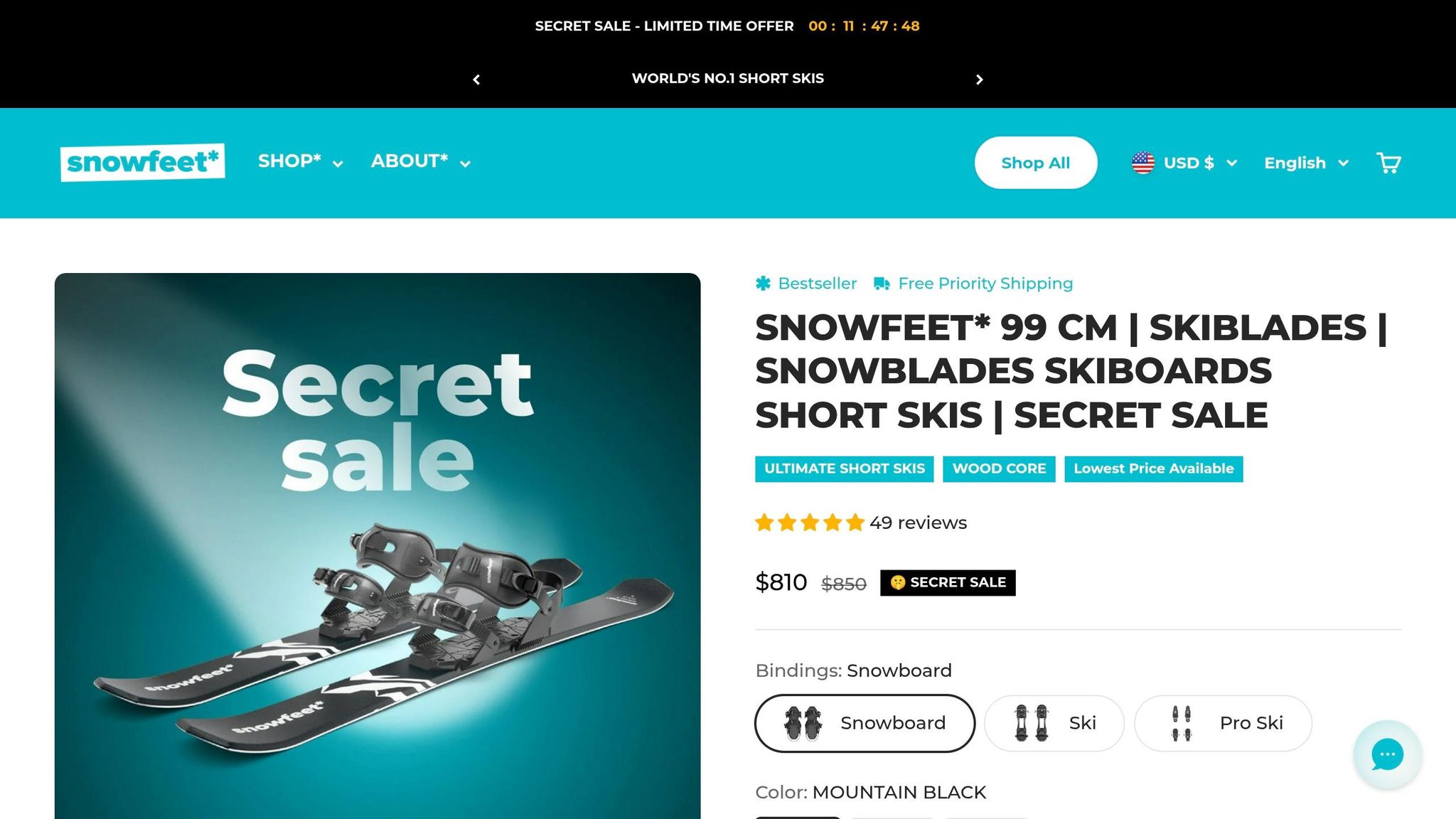 Skiblades 99 cm