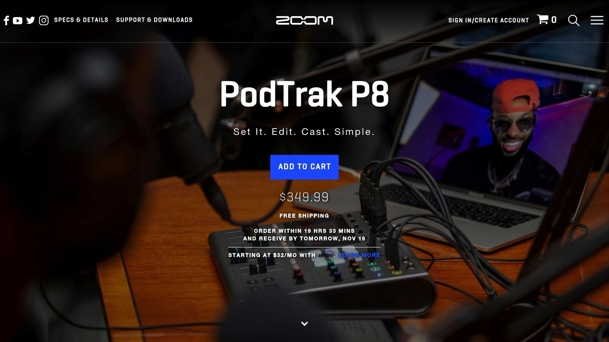 ZOOM PodTrak P8