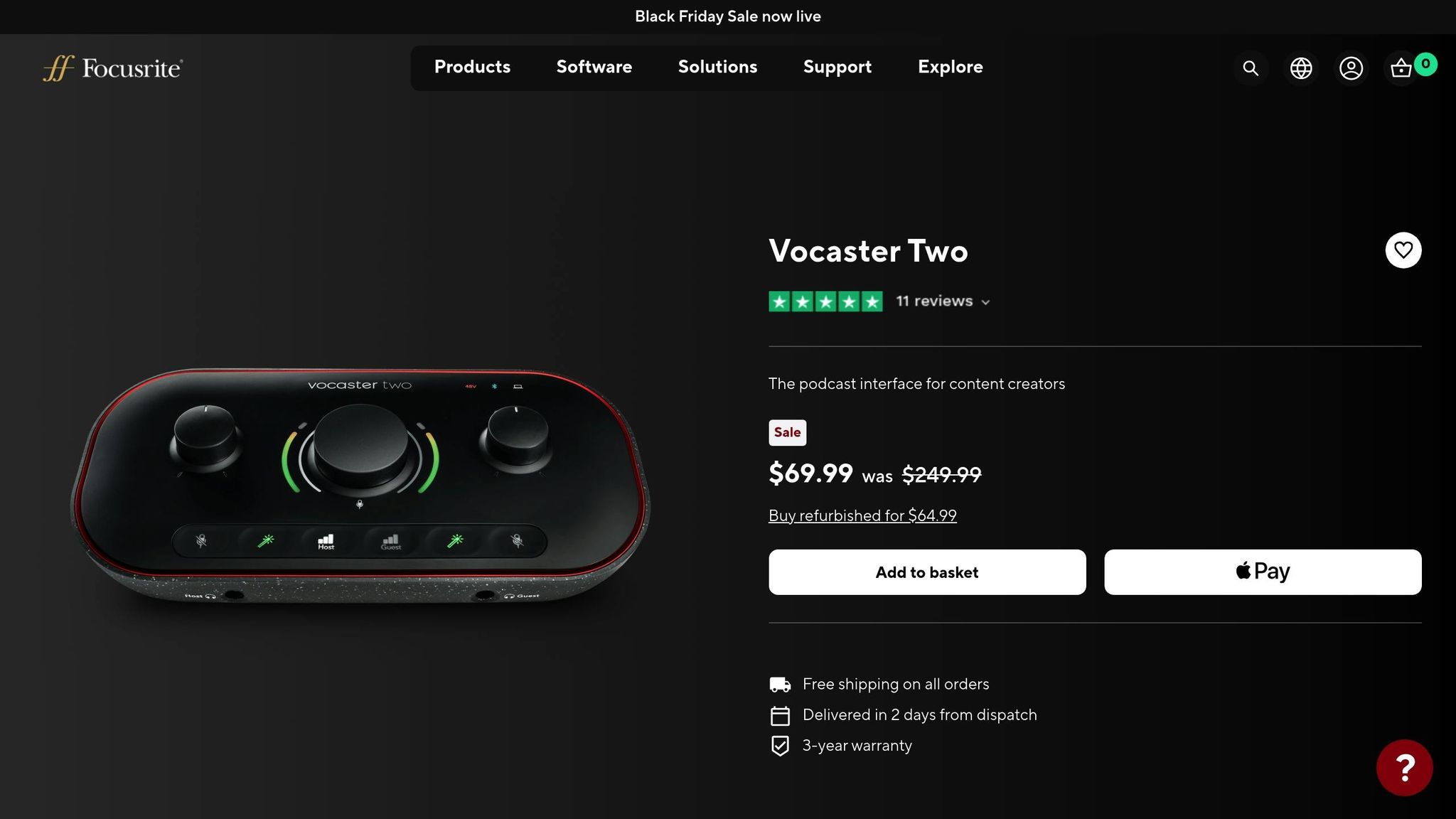 Focusrite Vocaster Two