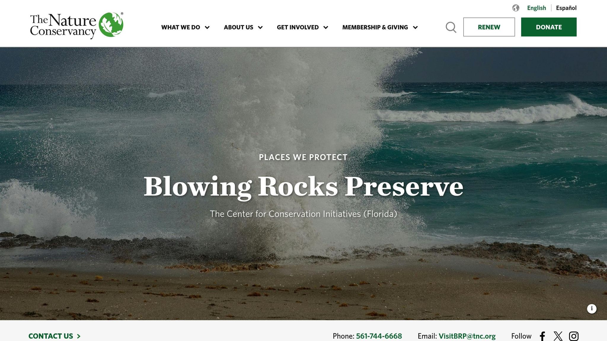 Blowing Rocks Preserve