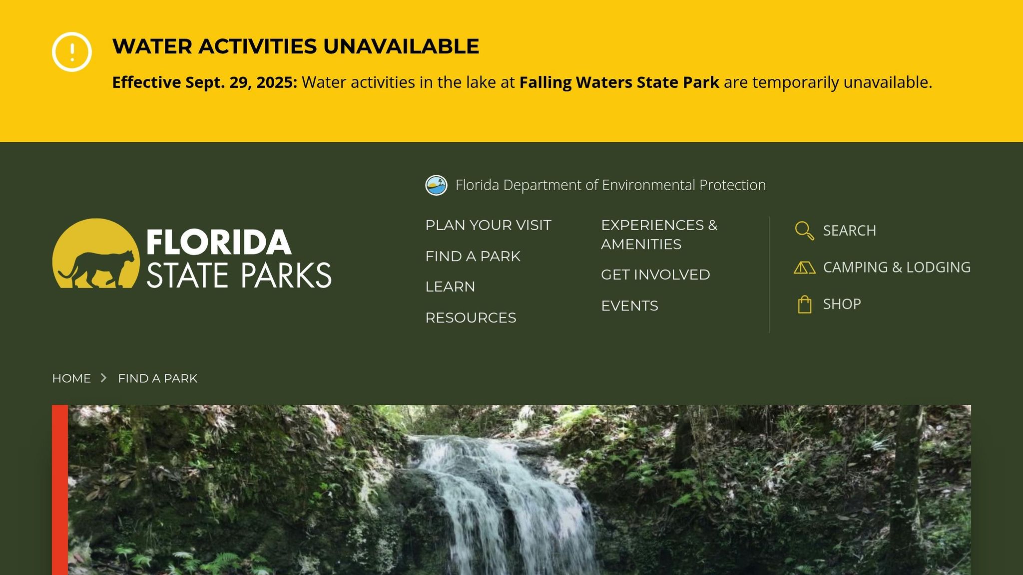 Falling Waters State Park