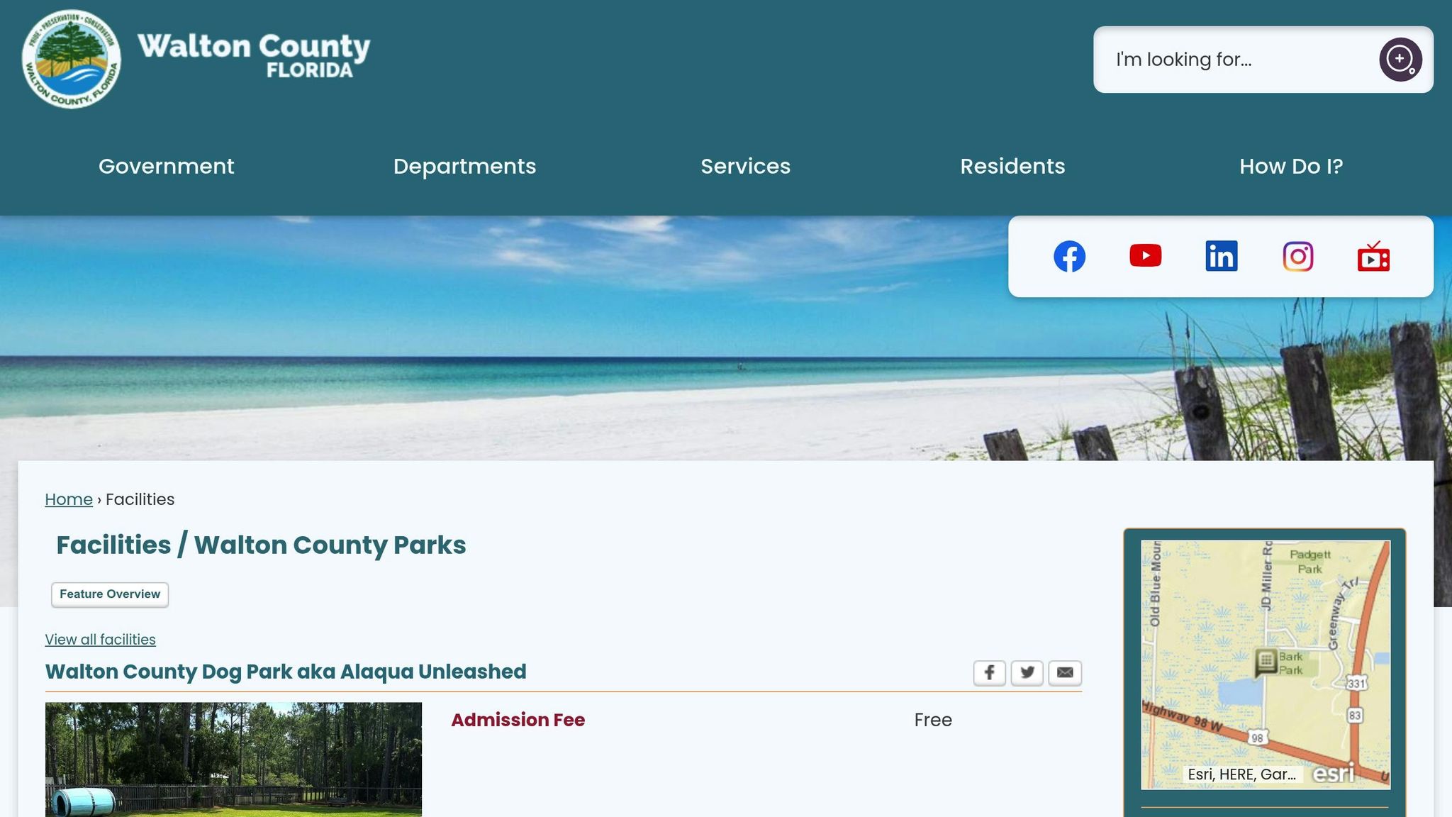 Bark Park at Santa Rosa Beach