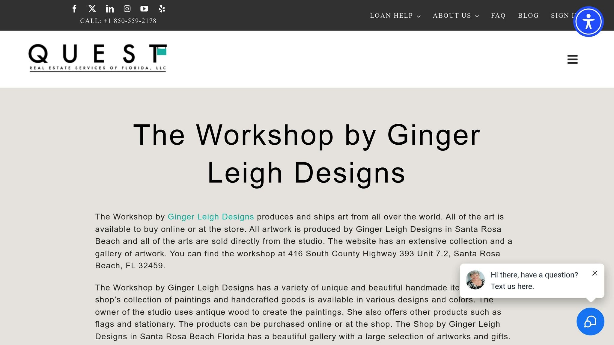 The Workshop by Ginger Leigh
