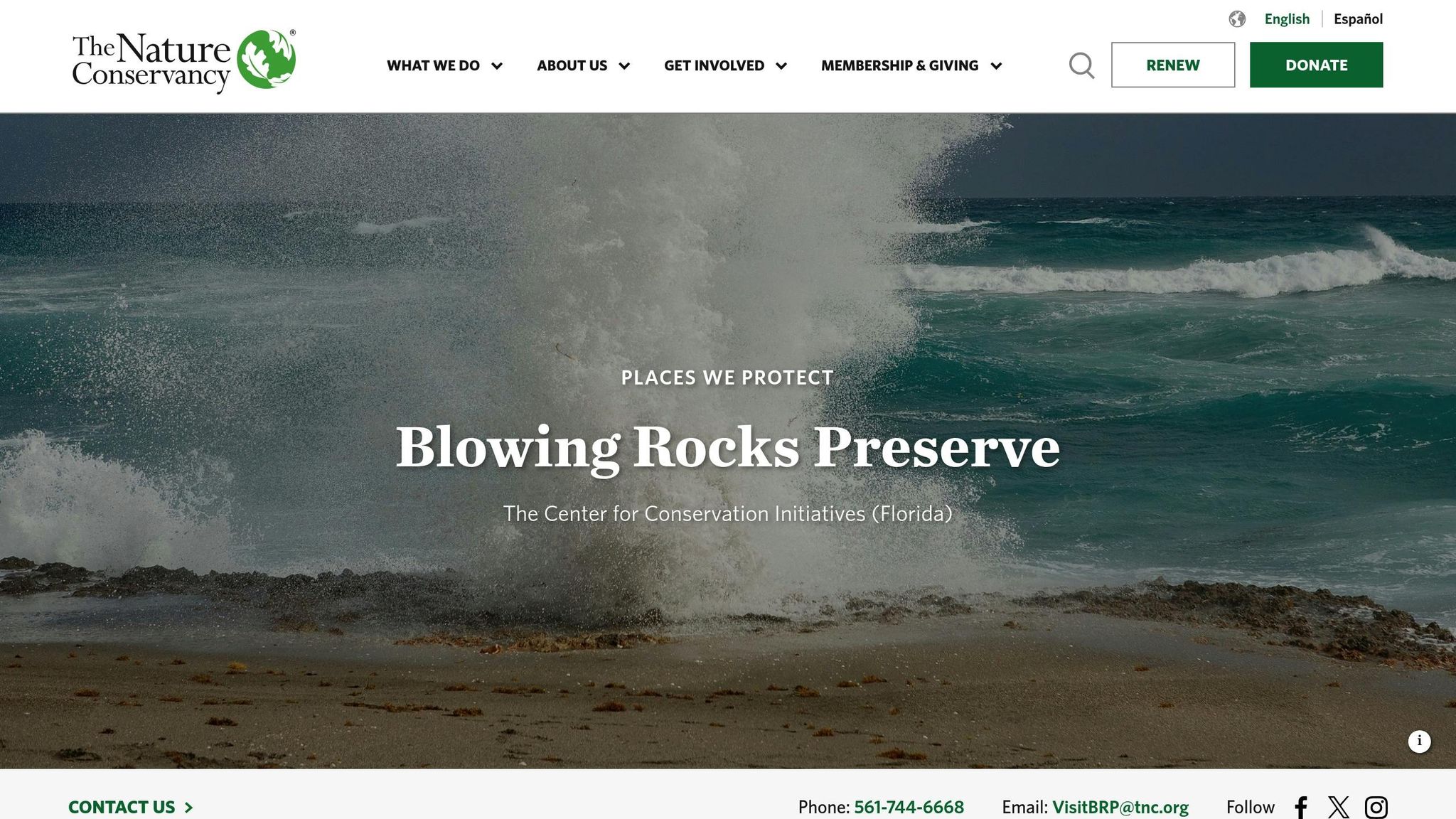 Blowing Rocks Preserve