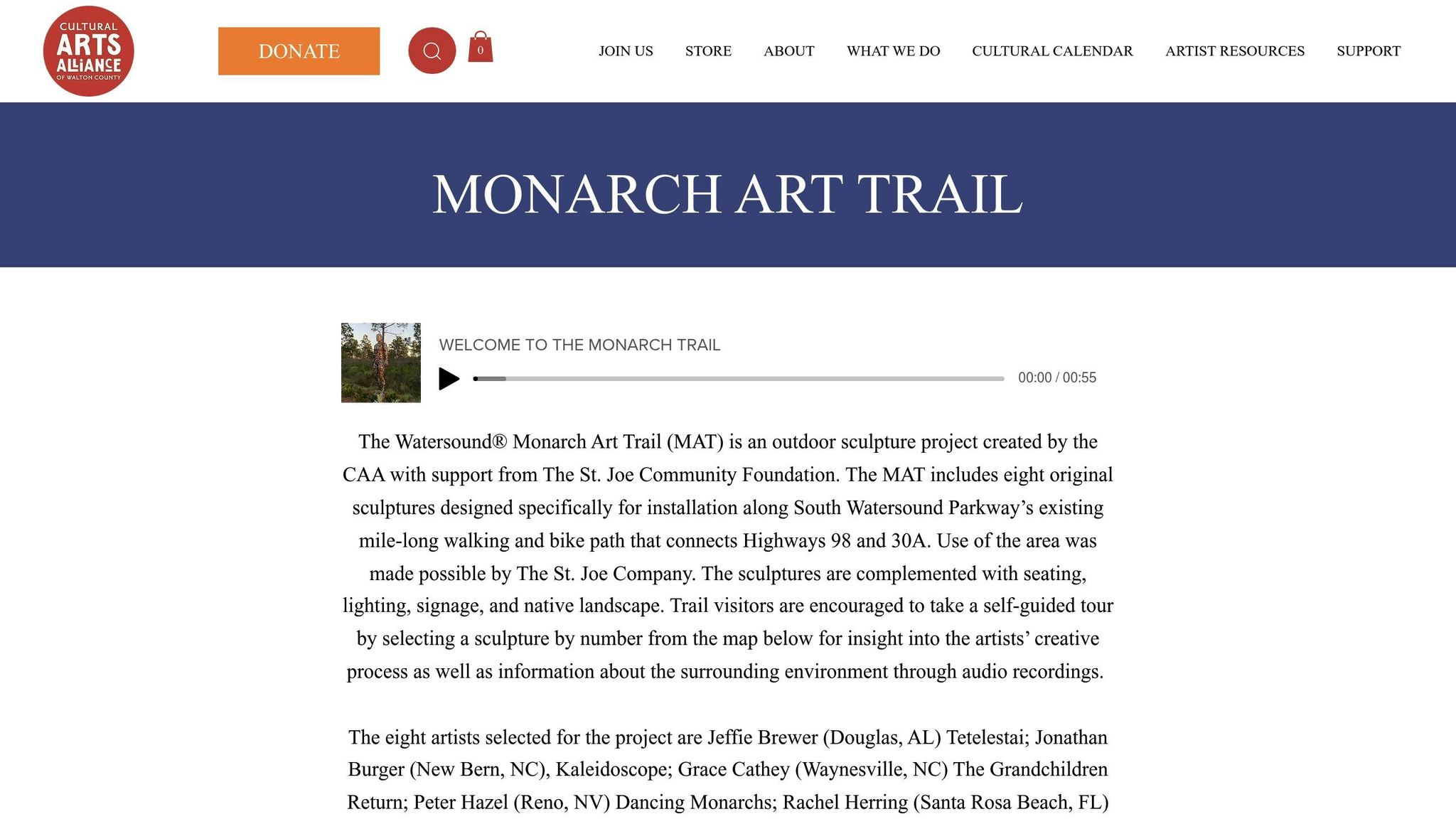 Watersound Monarch Art Trail
