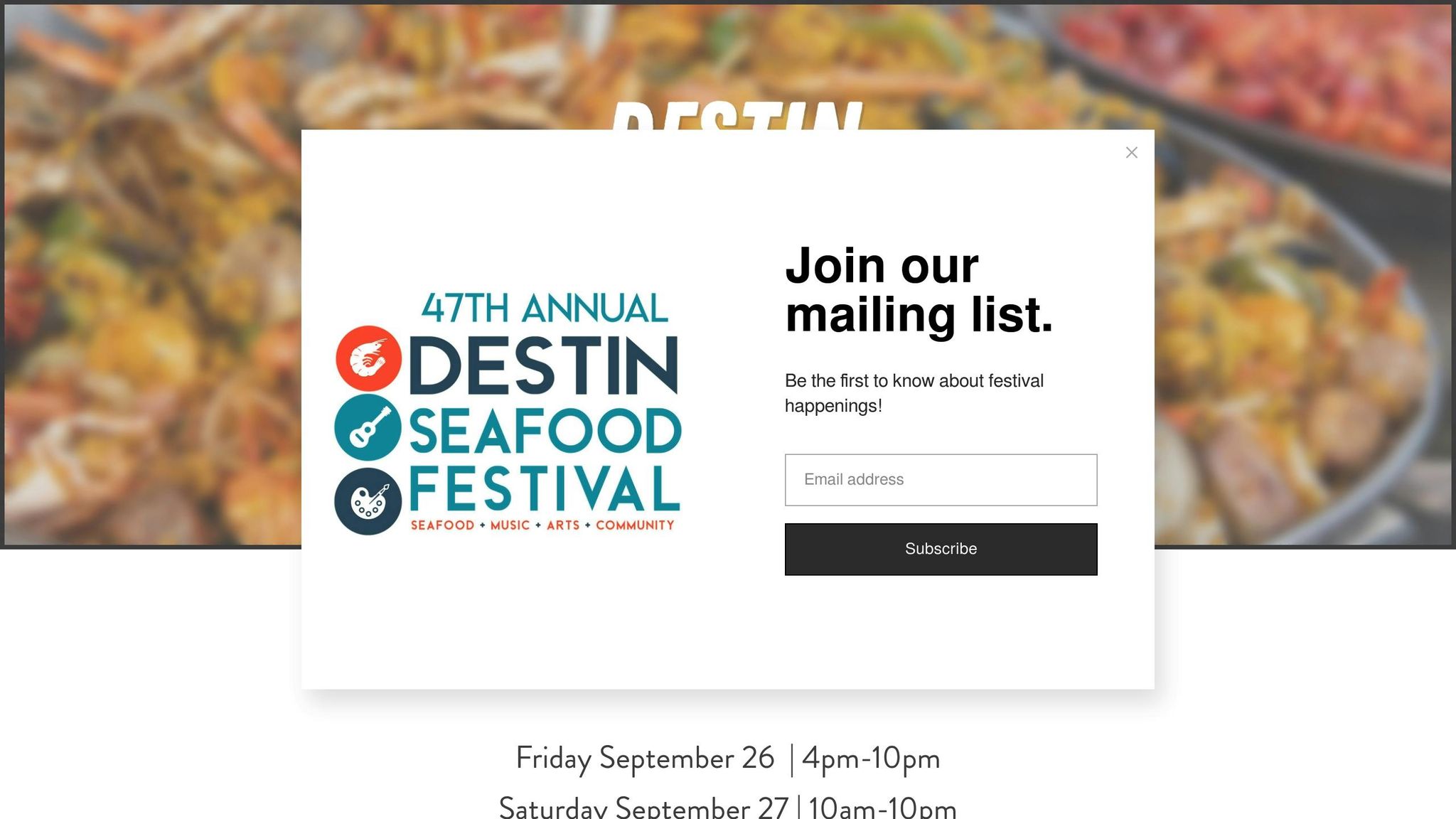 Destin Seafood Festival