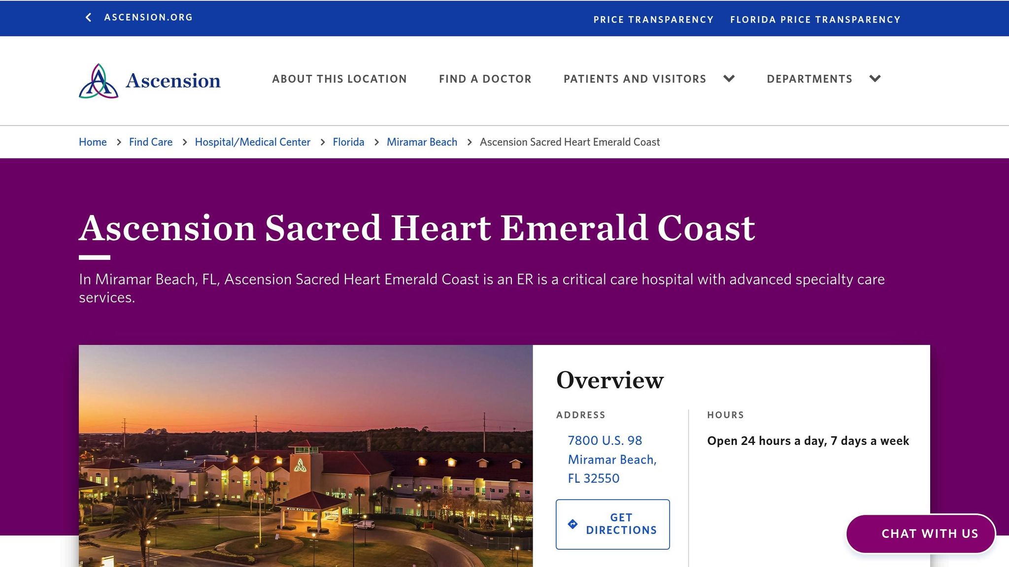 Ascension Sacred Heart Emerald Coast