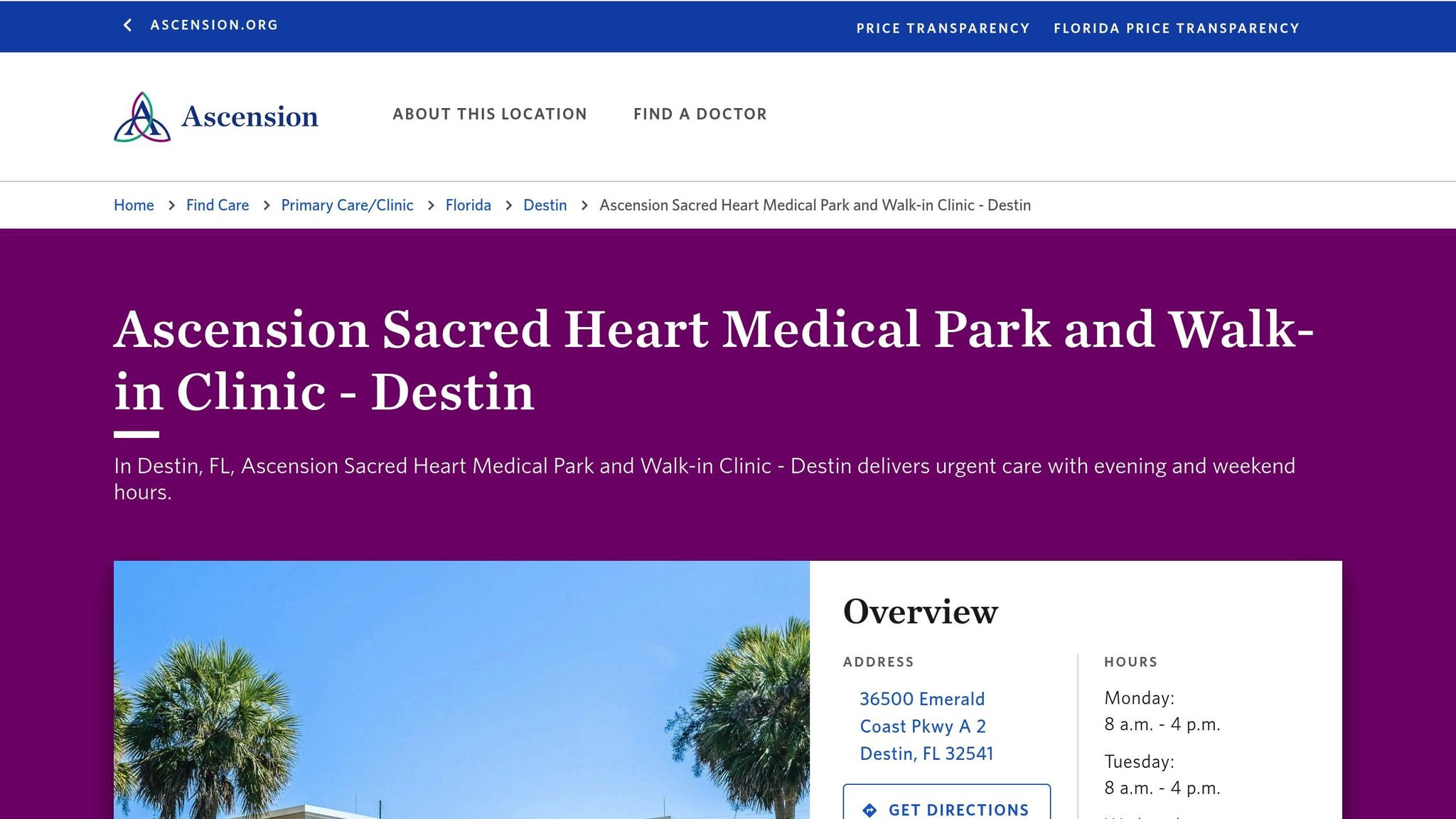Ascension Sacred Heart Medical Park