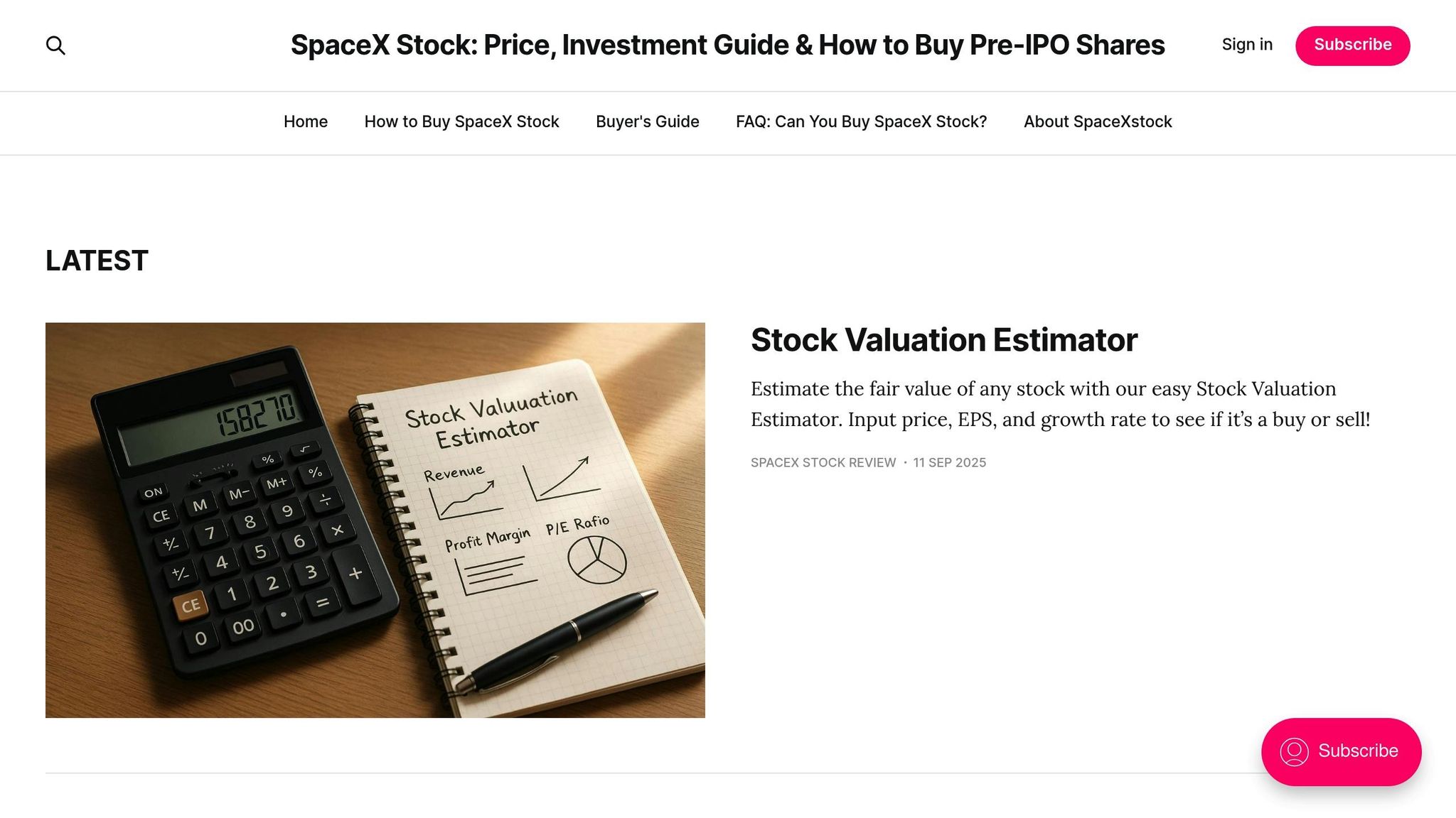 SpaceX Stock Money Guide