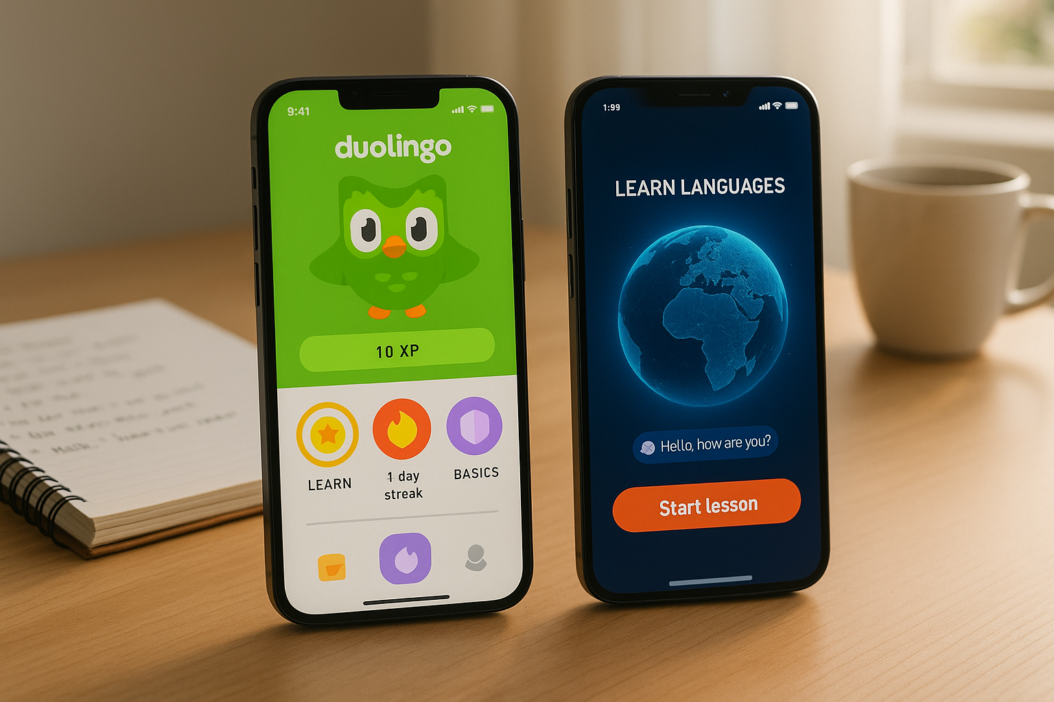 Duolingo vs. Mondly: Level-Up Features Compared