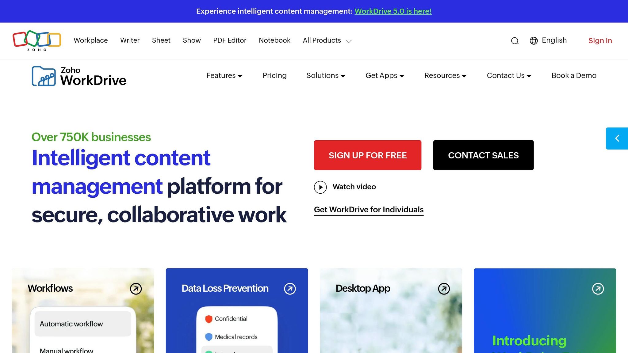 Zoho WorkDrive